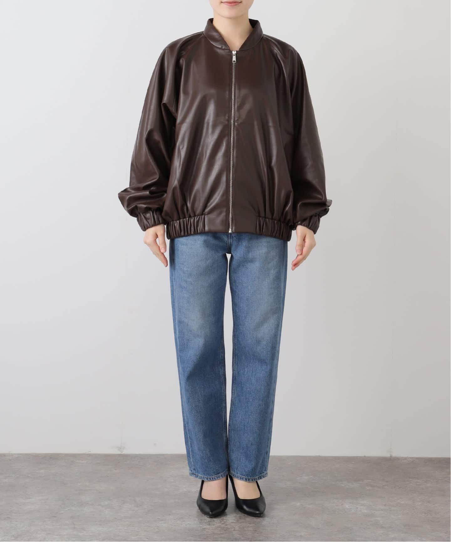 LANCER/ランサー SLOBE別注 フェイクレザーブルゾン（その他ブルゾン