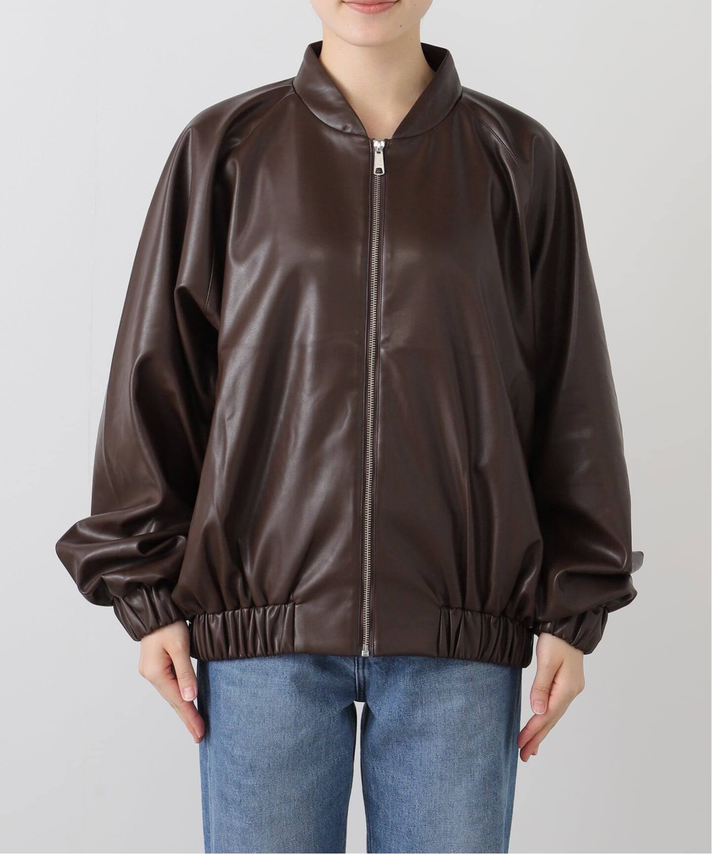 LANCER/ランサー SLOBE別注 フェイクレザーブルゾン（その他ブルゾン