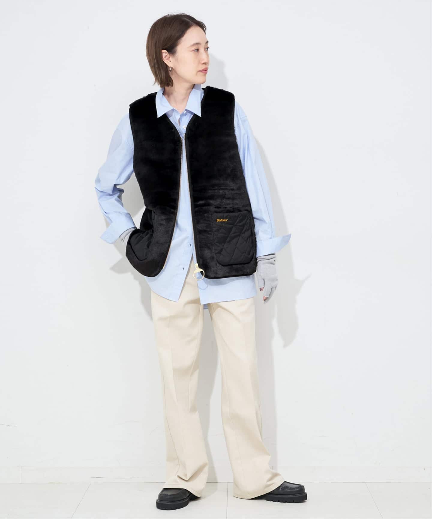 Barbour/バブアー KARIN FAUX FUR GILET LGI0201（ベスト）｜SLOBE