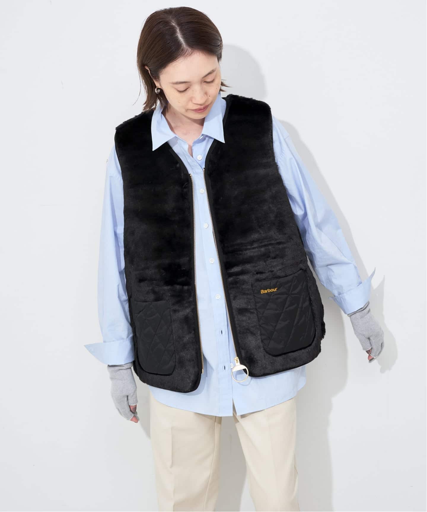 Barbour/バブアー KARIN FAUX FUR GILET Barbour/バブアー KARIN FAUX FUR GILET LGI0201（ベスト）｜SLOBE