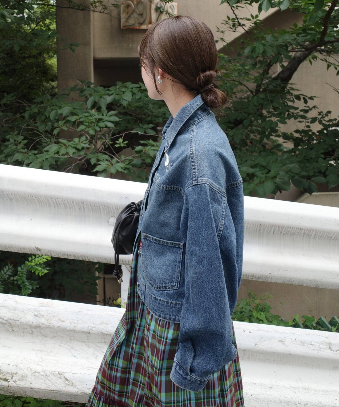 Levi's/リーバイス SLOBE別注 BALLOON SLEEVE TRACKER デニム