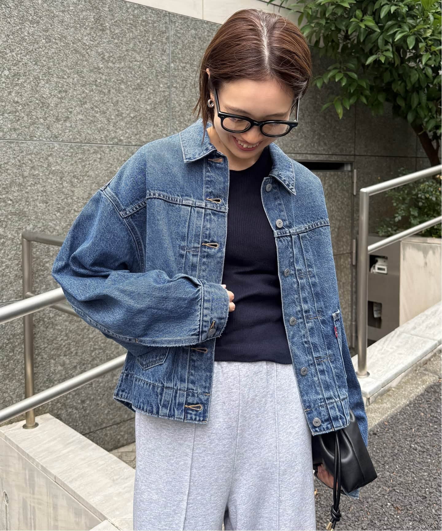 Levi's/リーバイス SLOBE別注 BALLOON SLEEVE TRACKER デニム