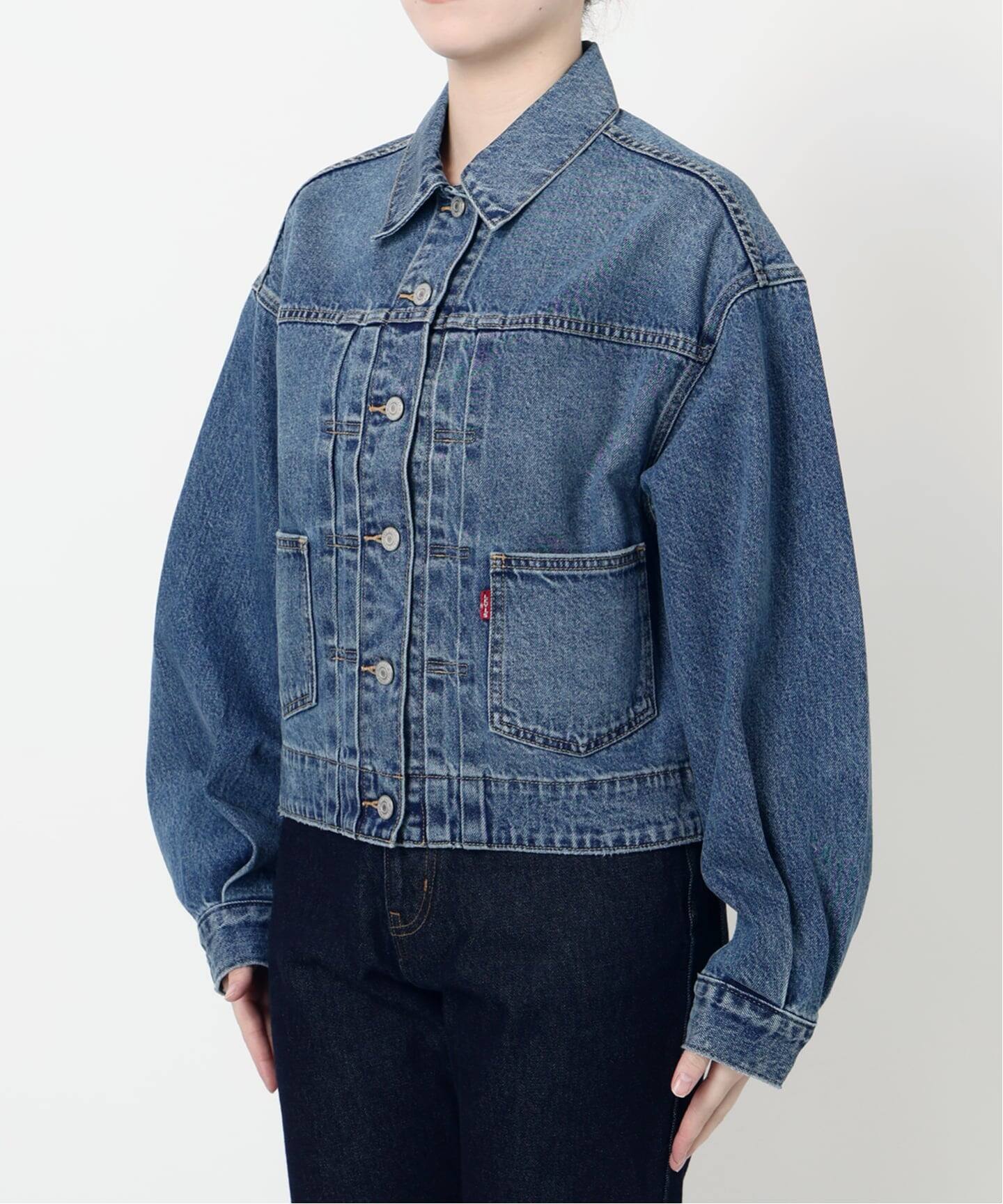 Levi's/リーバイス SLOBE別注 BALLOON SLEEVE TRACKER デニム