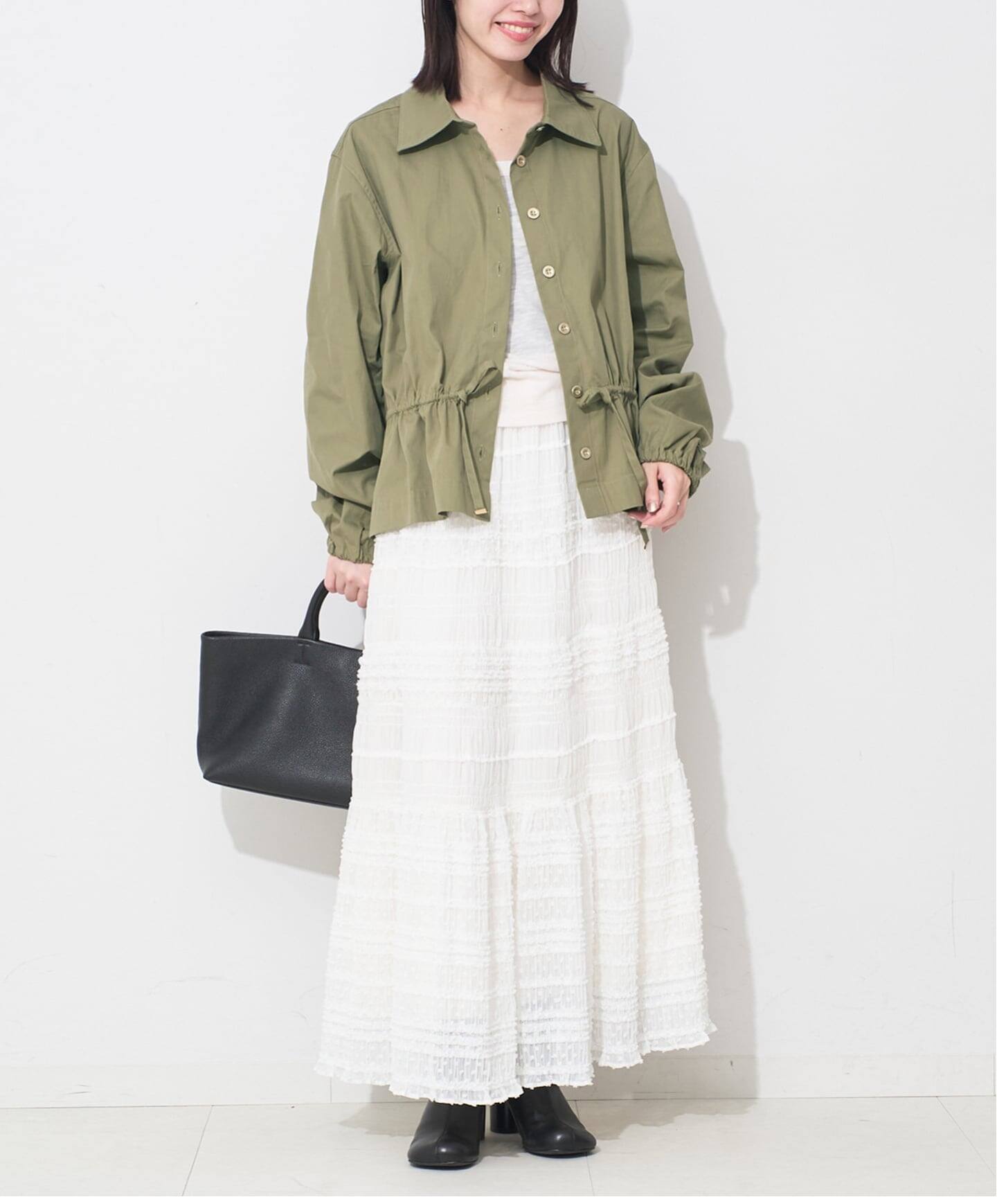 ONE TEASPOON/ワンティースプーン シャツジャケット TIE WAIST COTTON 