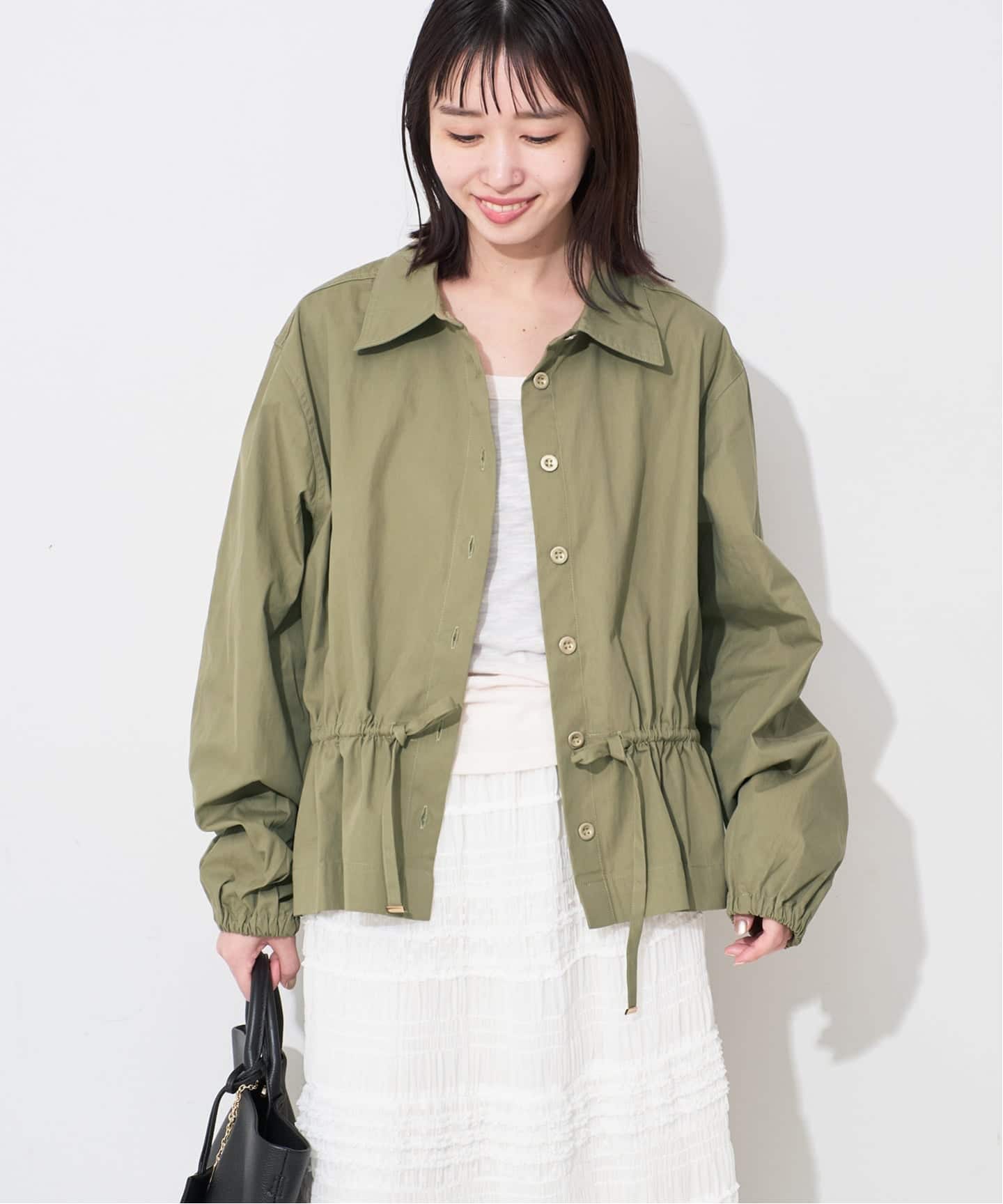 新品タグ付き【OneTeaSpoon/ワンティースプーン】 シャツジャケット ONE TEASPOON/ワンティースプーン シャツジャケット TIE WAIST