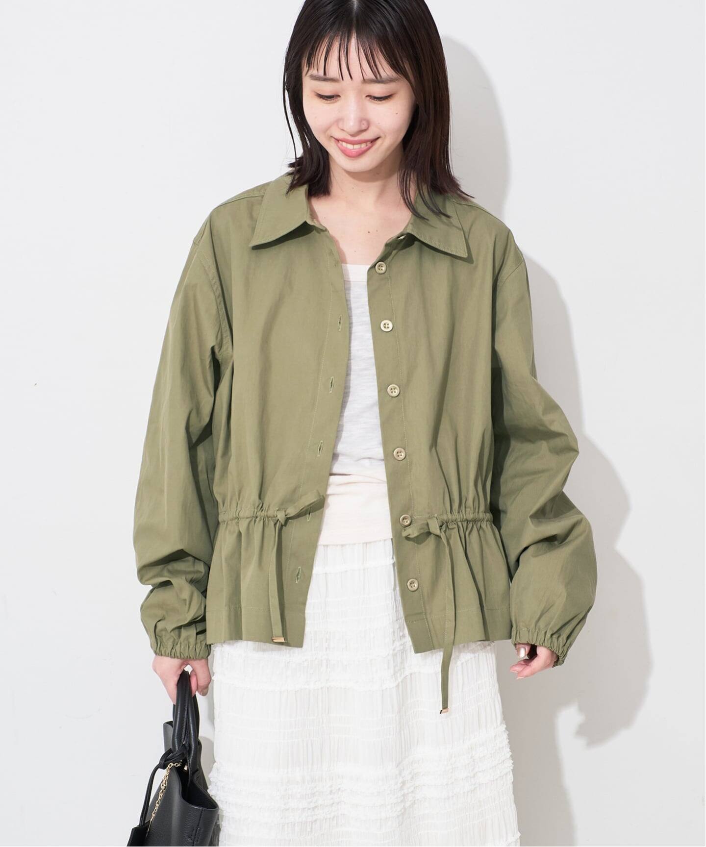 ONE TEASPOON/ワンティースプーン シャツジャケット TIE WAIST COTTON 