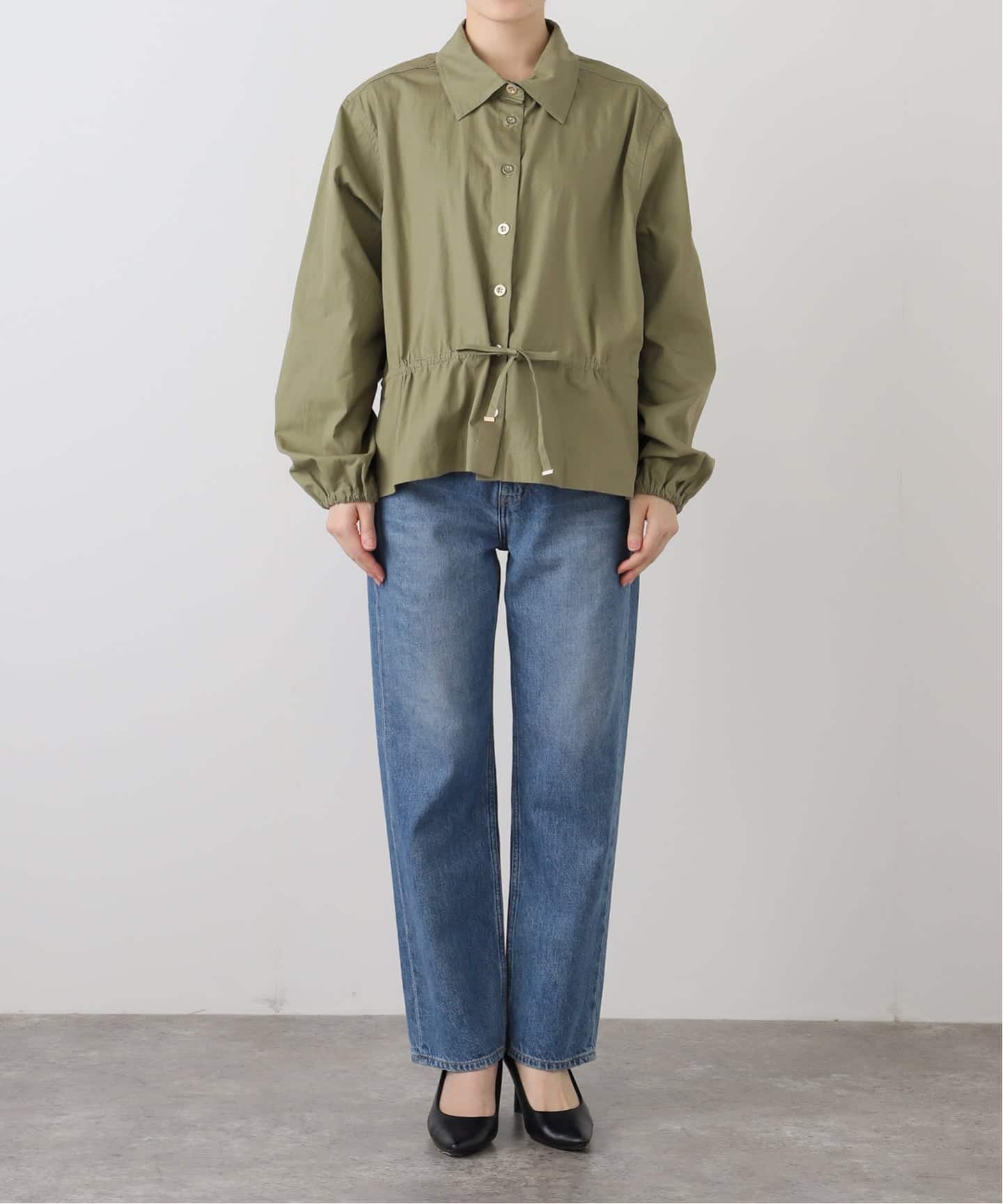 新品タグ付き【OneTeaSpoon/ワンティースプーン】 シャツジャケット ONE TEASPOON/ワンティースプーン シャツジャケット TIE WAIST