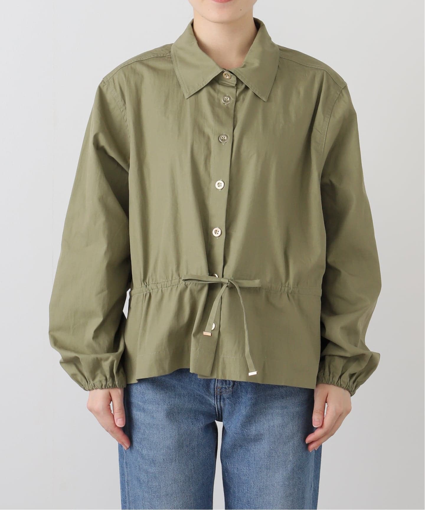 新品タグ付き【OneTeaSpoon/ワンティースプーン】 シャツジャケット ONE TEASPOON/ワンティースプーン シャツジャケット TIE WAIST