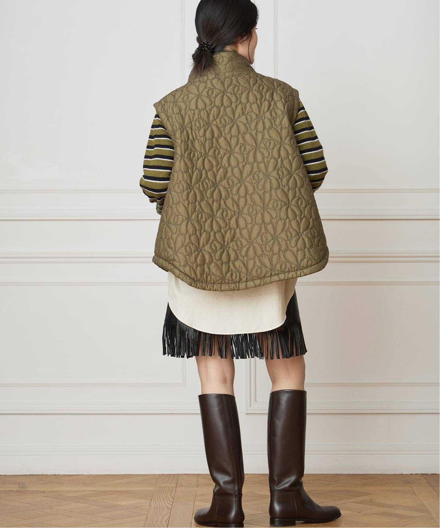 IENA LA BOUCLE フラワーキルティングパテッドベスト（ベスト）｜IENA