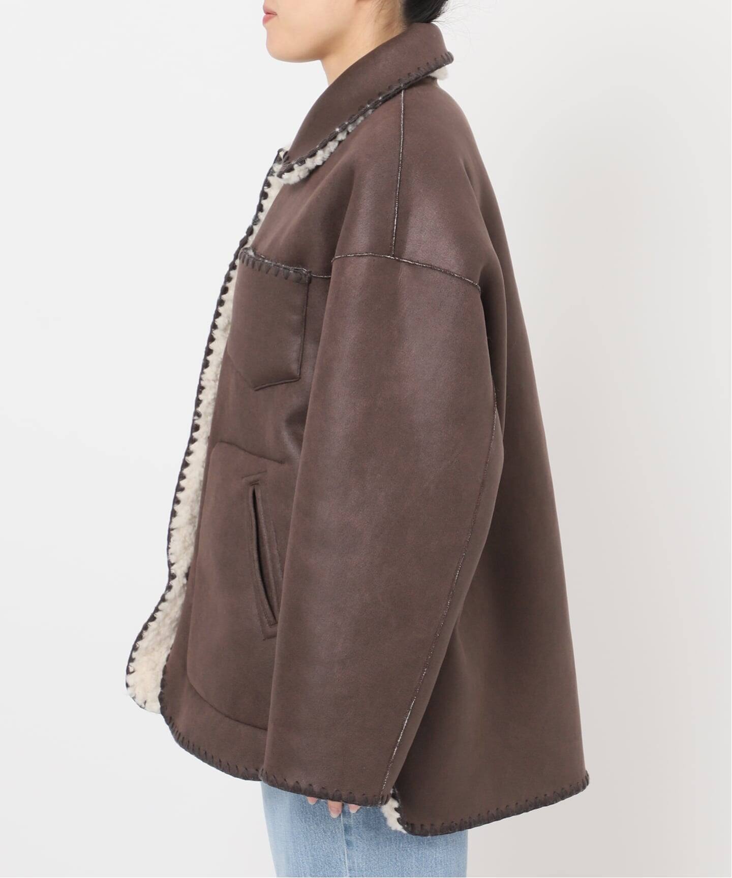 IENA LA BOUCLE リバーシブルファーリーボンディングブルゾン（その他