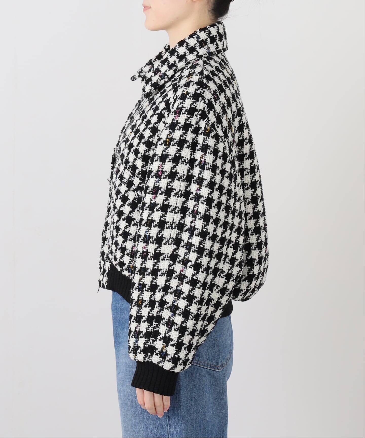 IENA LA BOUCLE ハウンドトゥースツィードブルゾン（その他ブルゾン