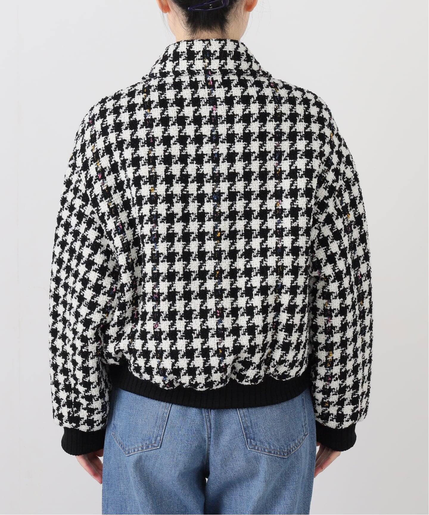 IENA LA BOUCLE ハウンドトゥースツィードブルゾン（その他ブルゾン