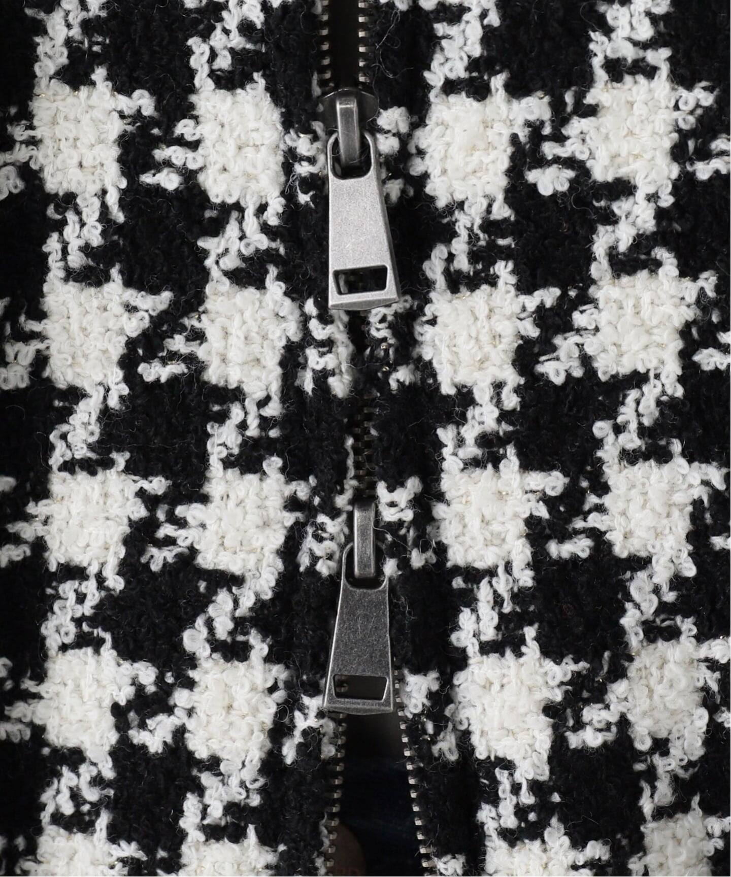 IENA LA BOUCLE ハウンドトゥースツィードブルゾン（その他ブルゾン