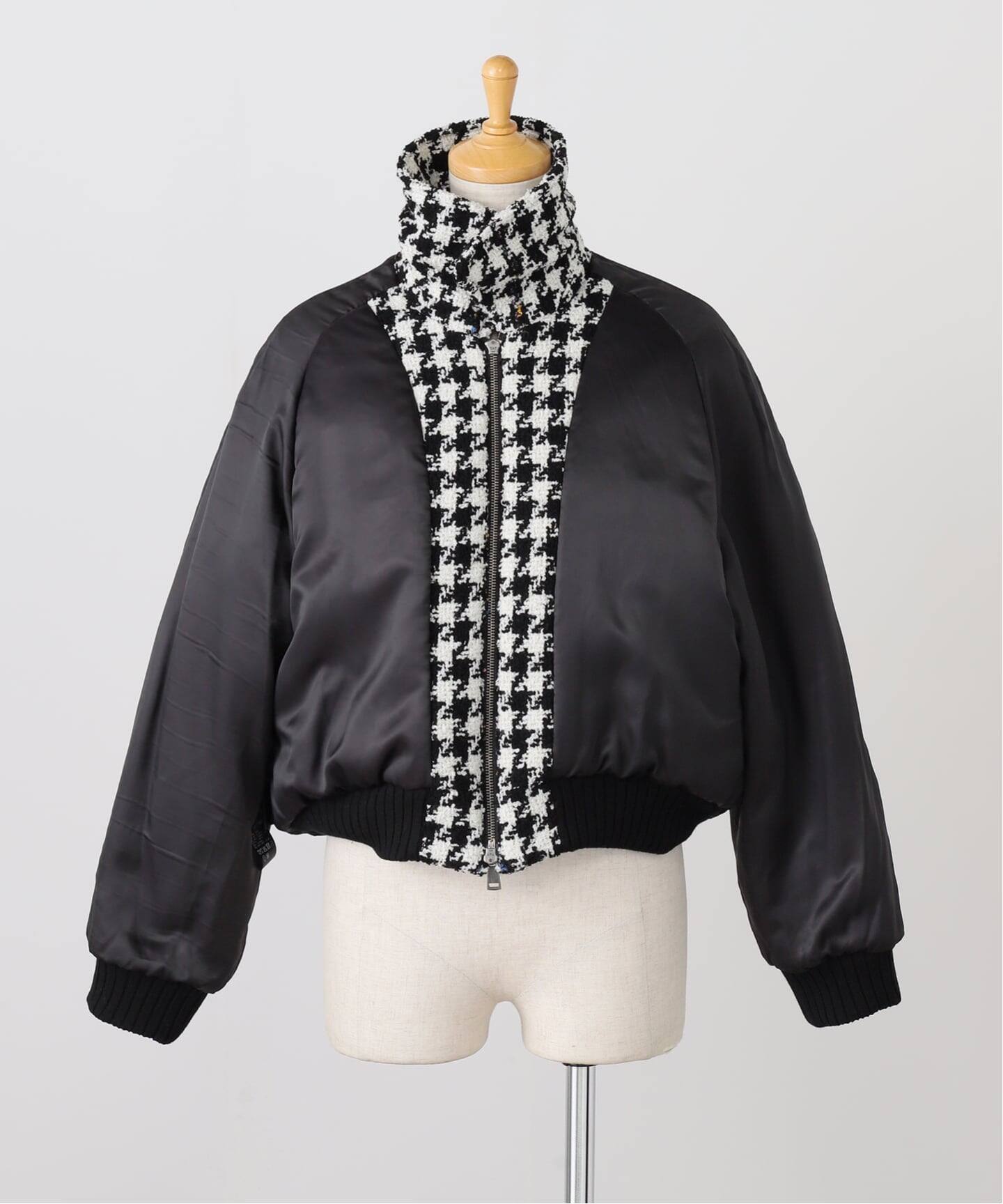 IENA LA BOUCLE ハウンドトゥースツィードブルゾン（その他ブルゾン