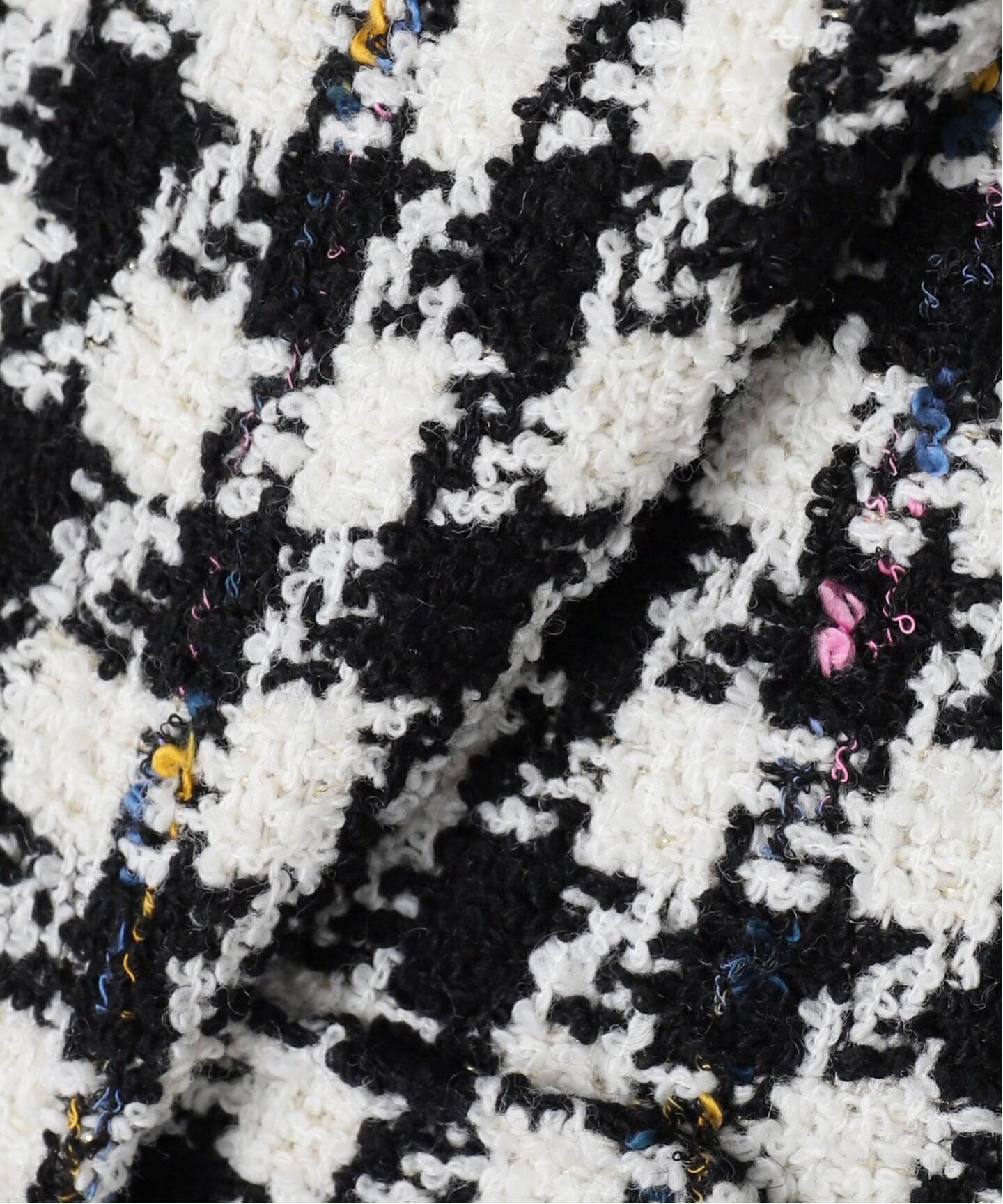 IENA LA BOUCLE ハウンドトゥースツィードブルゾン（その他ブルゾン