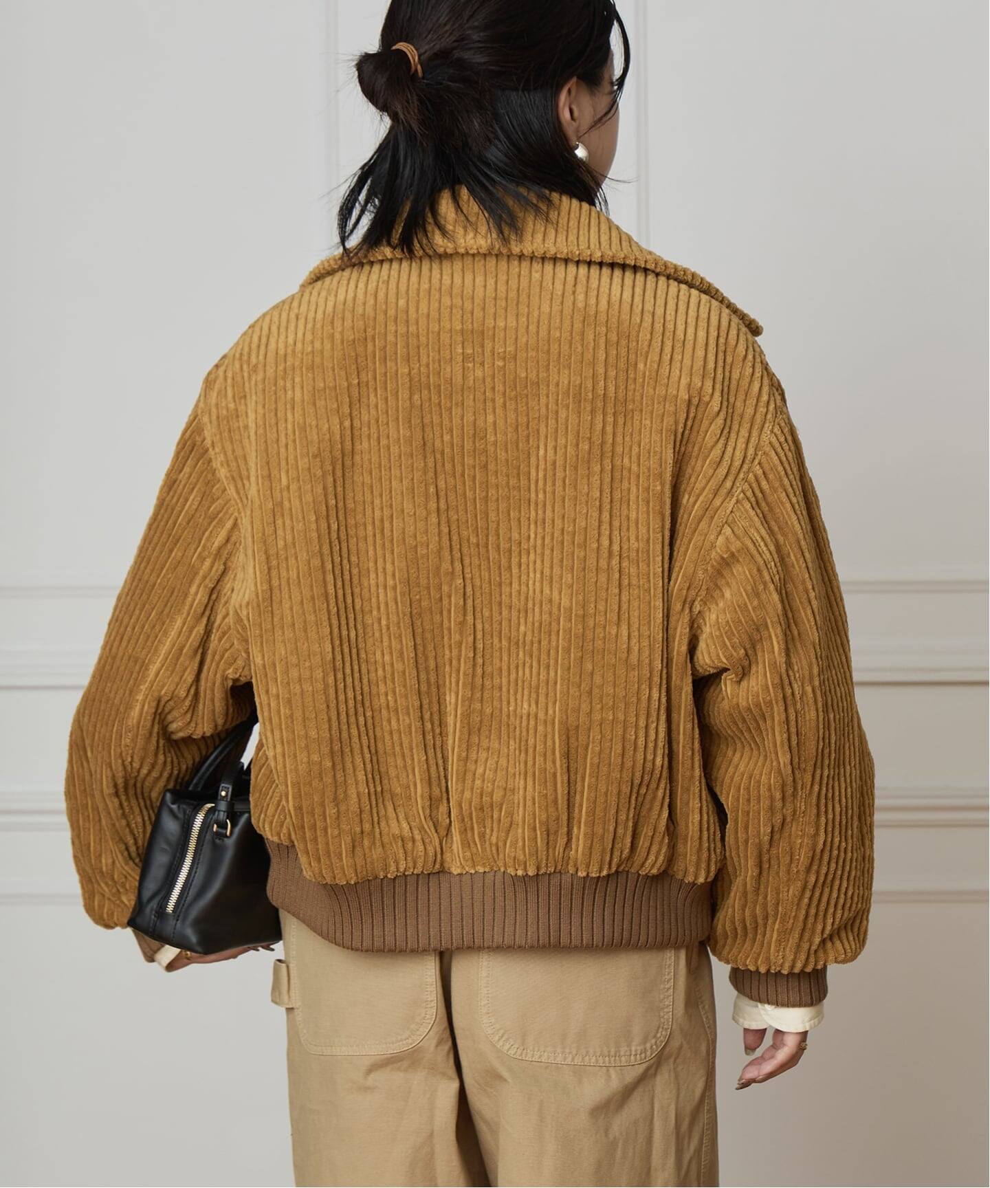 イエナ　ブルゾン IENA LA BOUCLE リブ襟ZIPカットソーブルゾン（その他ブルゾン