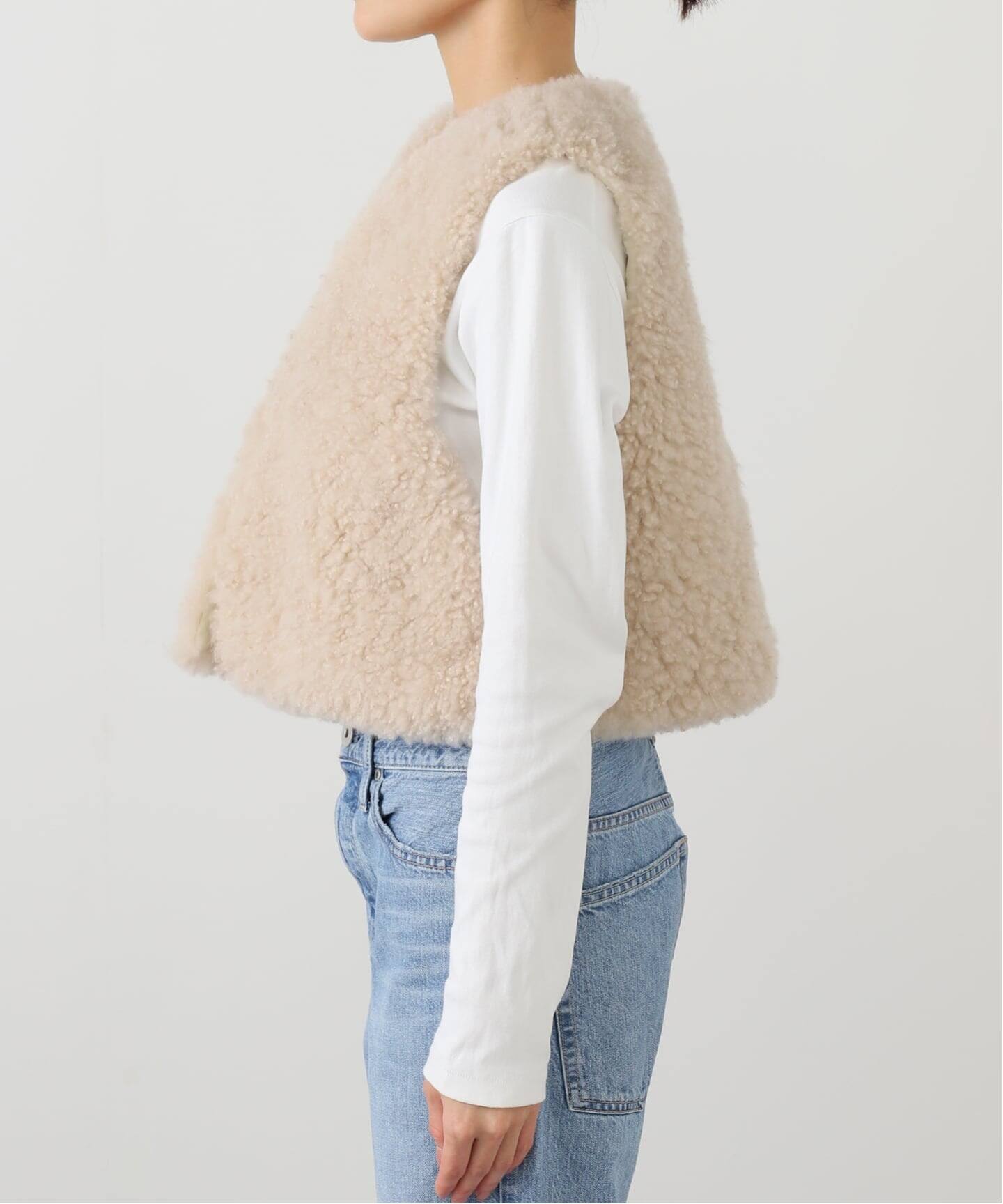 IENA LA BOUCLE カシミヤファーベスト（ベスト）｜IENA（イエナ）の