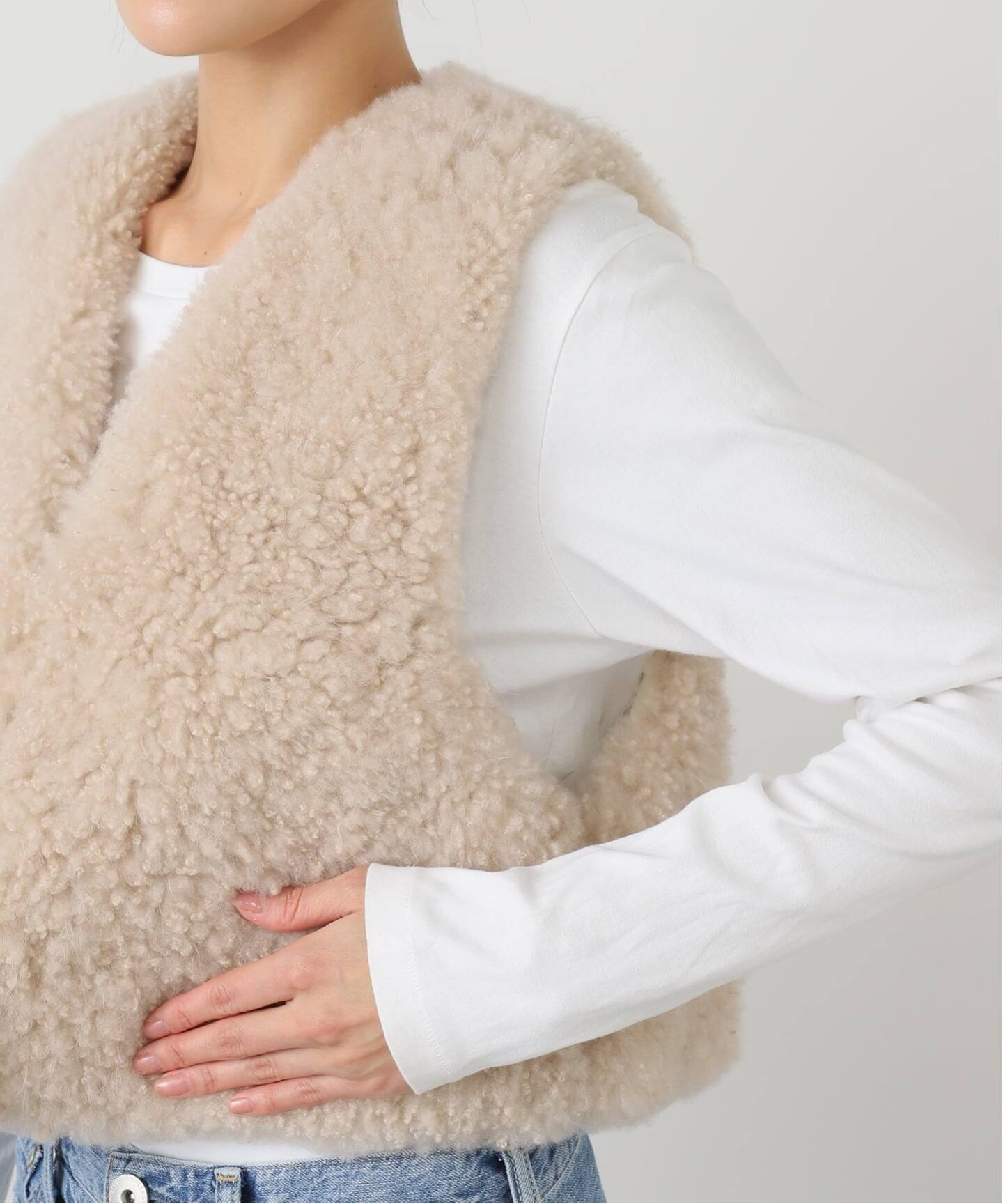 IENA LA BOUCLE カシミヤファーベスト（ベスト）｜IENA（イエナ）の