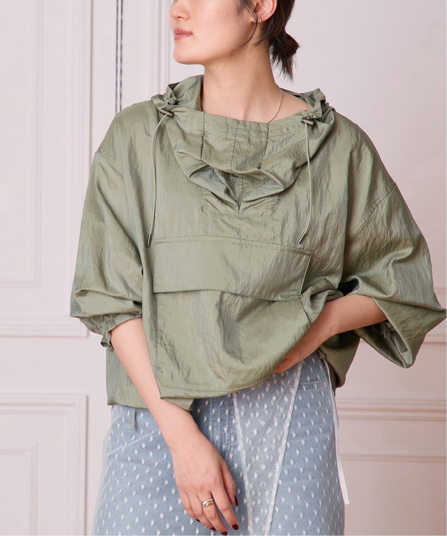 IENA LA BOUCLE ナイロンシルクライトタフタアノラック（その他