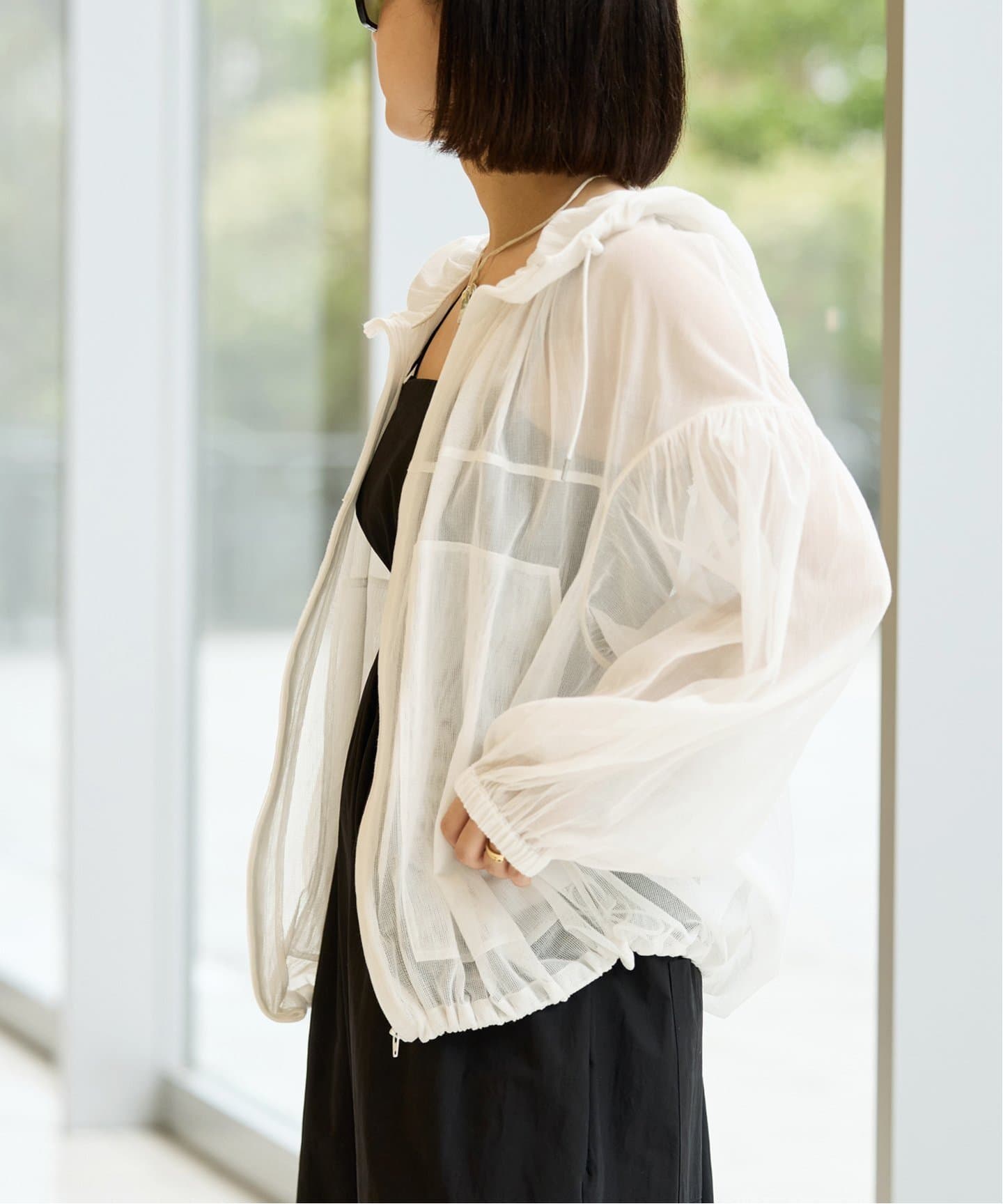 予約》IENA LA BOUCLE ソフトメッシュパーカー（その他ブルゾン