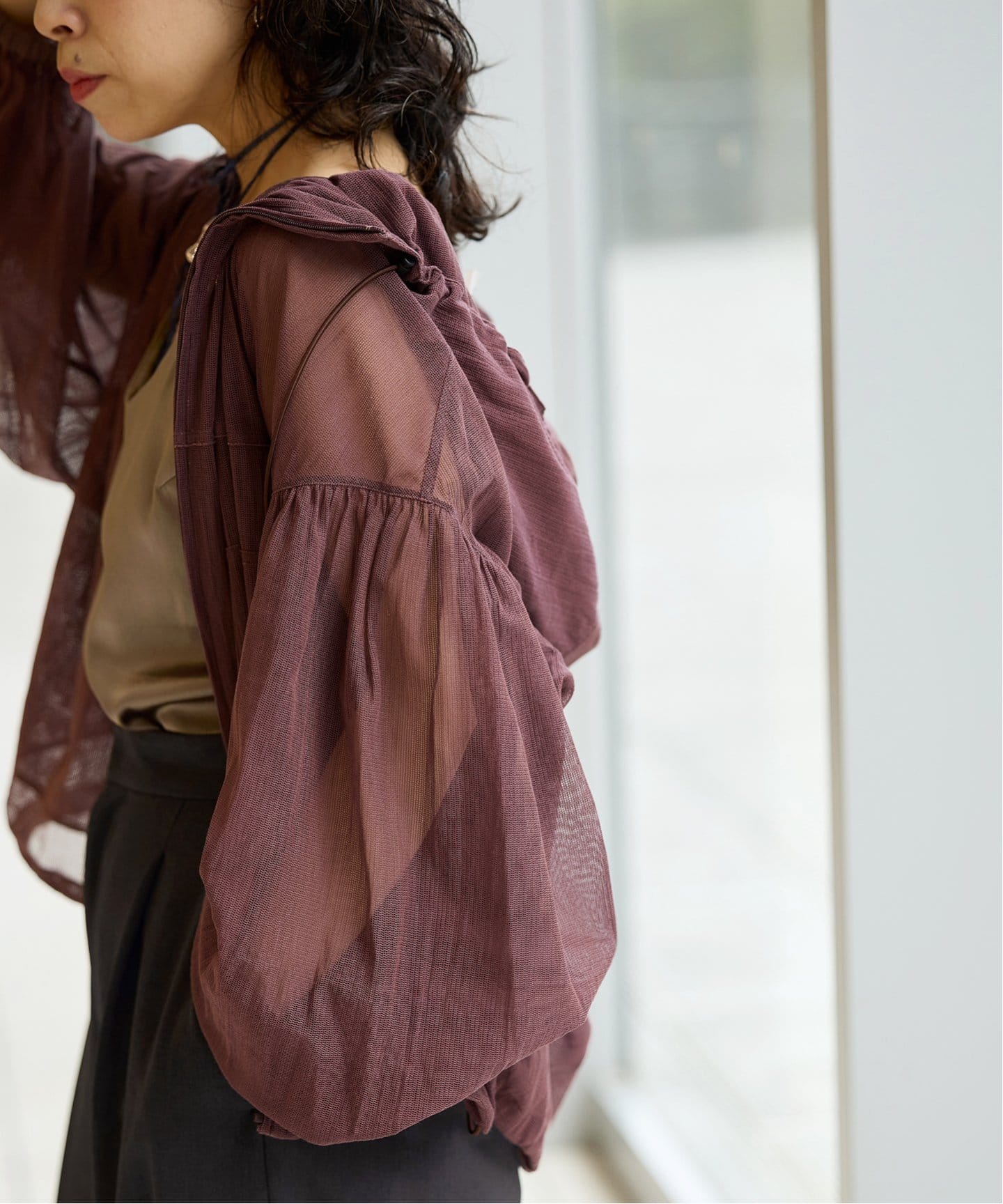 予約》IENA LA BOUCLE ソフトメッシュパーカー（その他ブルゾン