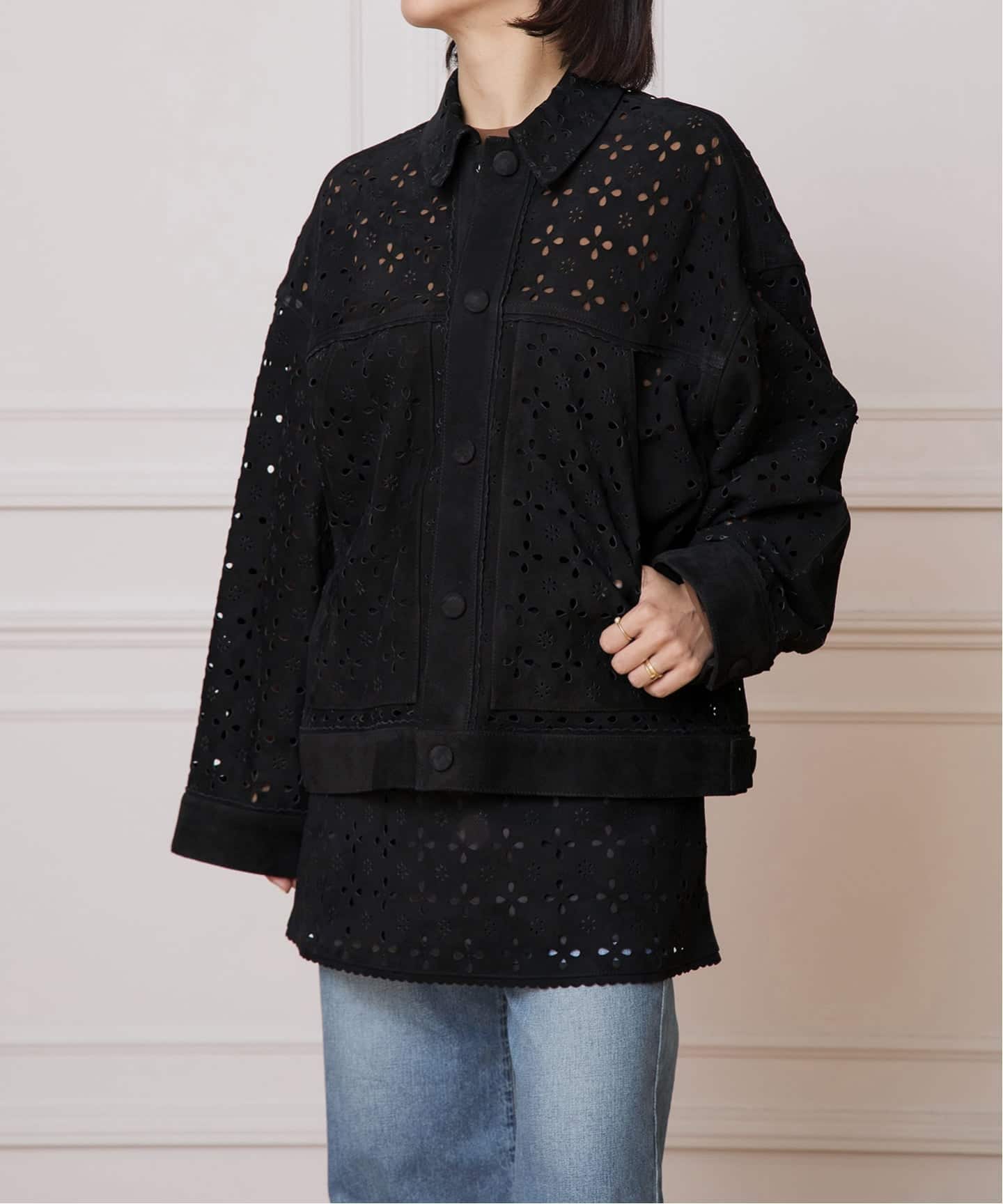 IENA LA BOUCLE Punching Suede Blouson（その他ブルゾン
