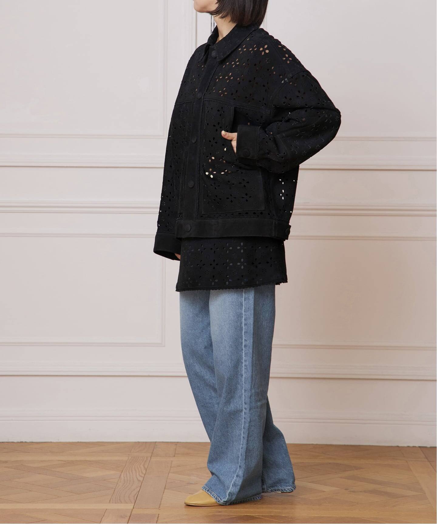 IENA LA BOUCLE Punching Suede Blouson（その他ブルゾン／アウター