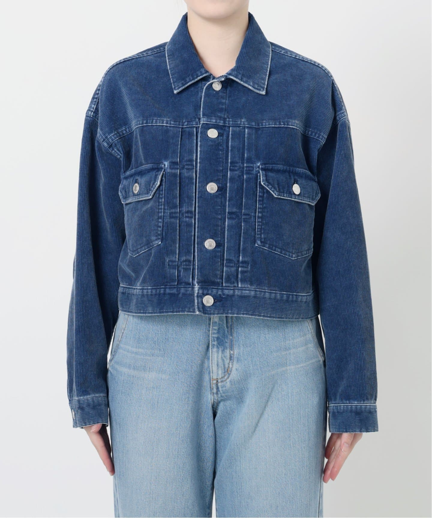 IENA LA BOUCLE インディゴコーデュロイブルゾン（その他ブルゾン