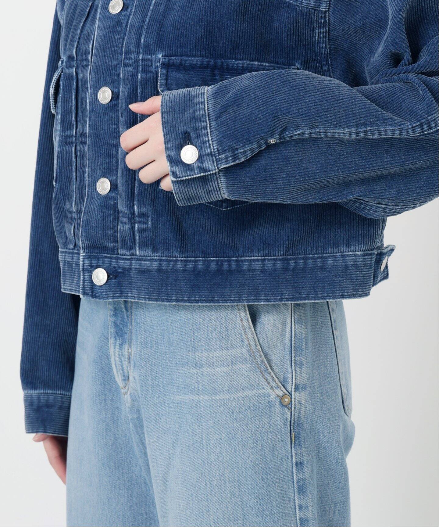 IENA LA BOUCLE インディゴコーデュロイブルゾン（その他ブルゾン
