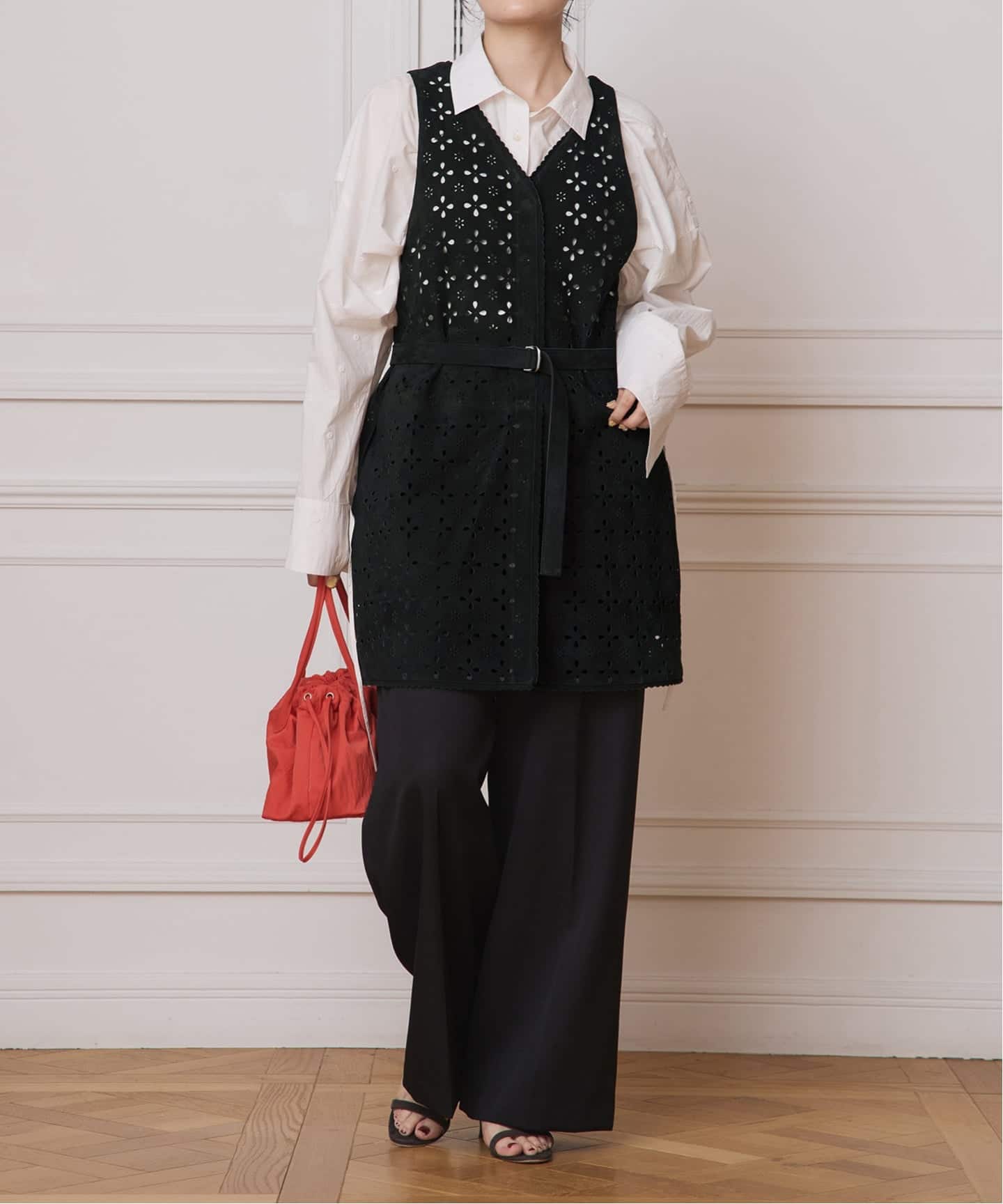 IENA LA BOUCLE Punching Suede 2WAY Vest（ベスト）｜IENA