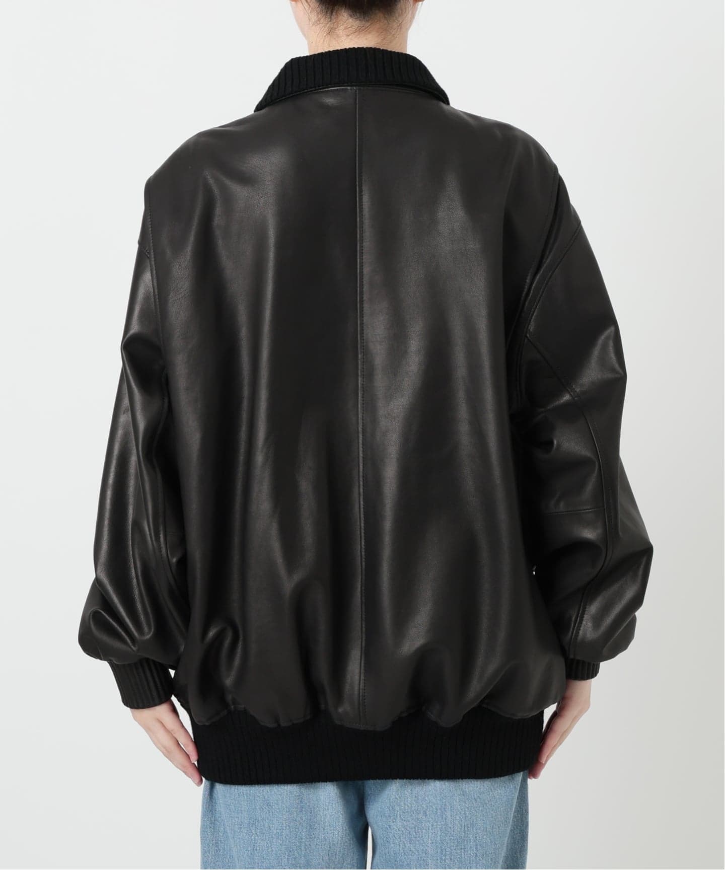 IENA LA BOUCLE SHEEPレザージャケット　新品未使用 IENA LA BOUCLE SHEEPレザージャケット（ノーカラージャケット