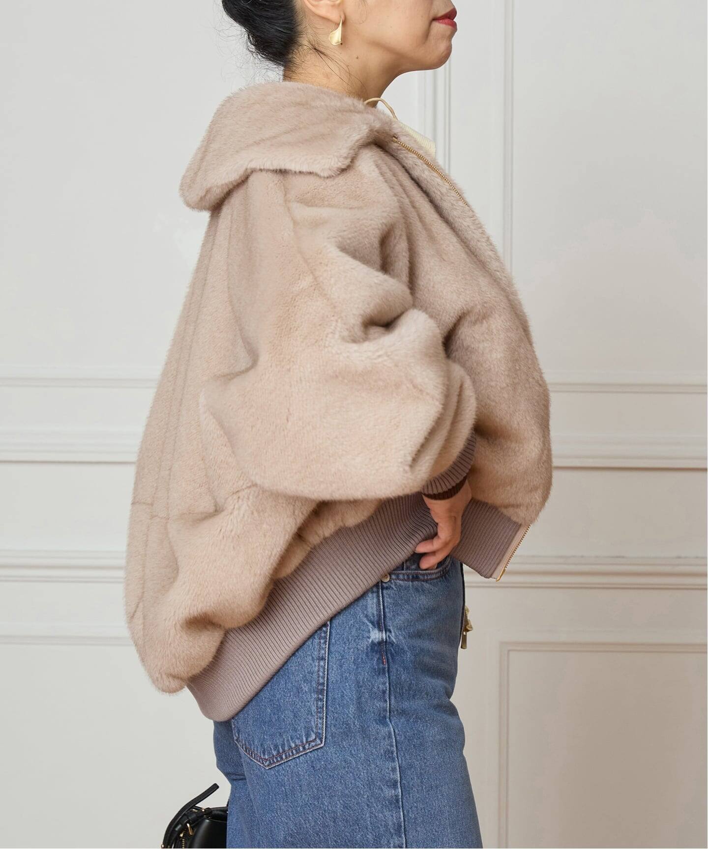 イエナ フェイクファー ブルゾン新品タグ付き SLOBE IENA（毛皮/ファー 