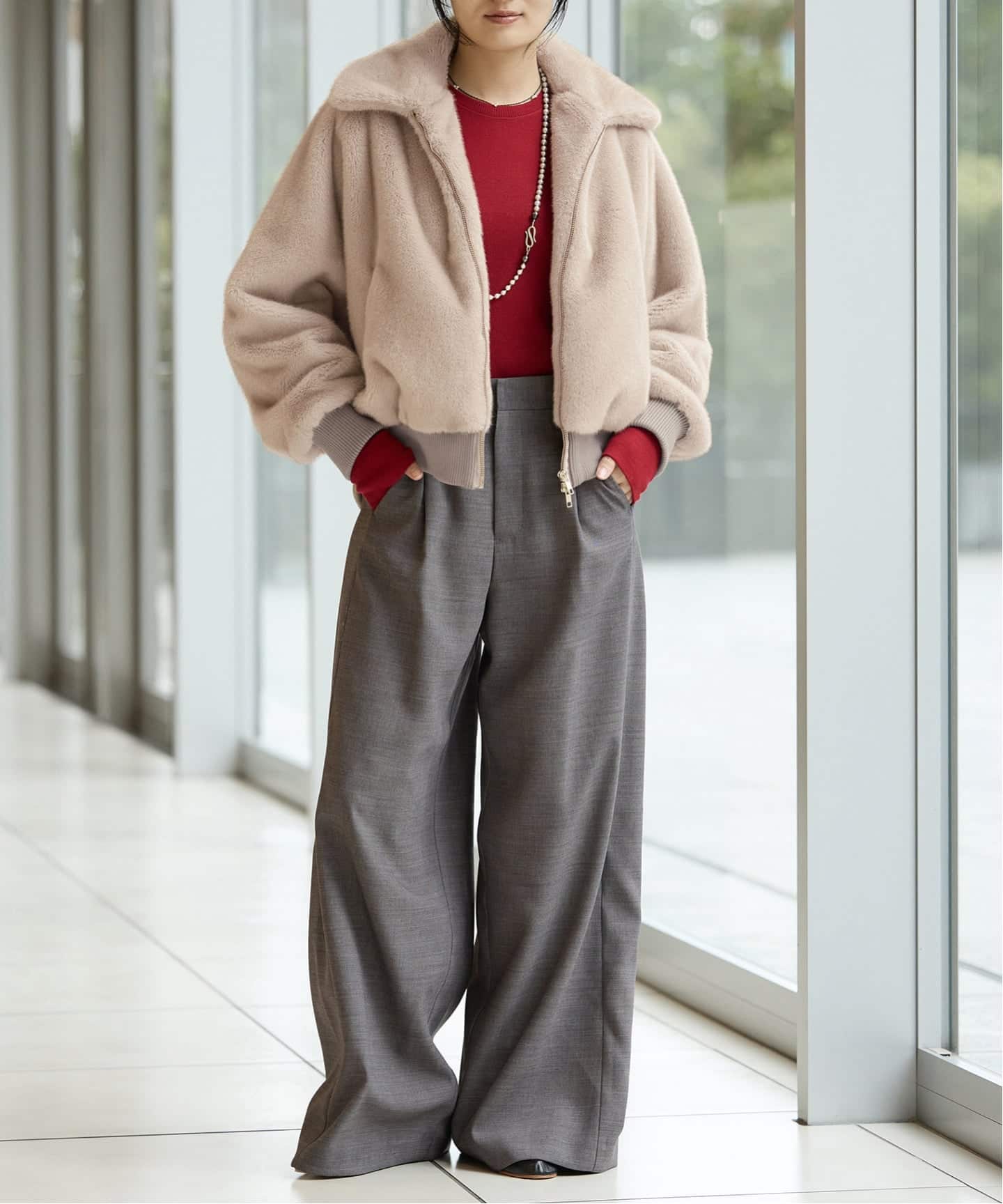 最終値下げ 今季 新品IENA LA BOUCLE ファーブルゾン ¥49500 IENA LA BOUCLE ecoファーブルゾン（その他ブルゾン／アウター）｜IENA