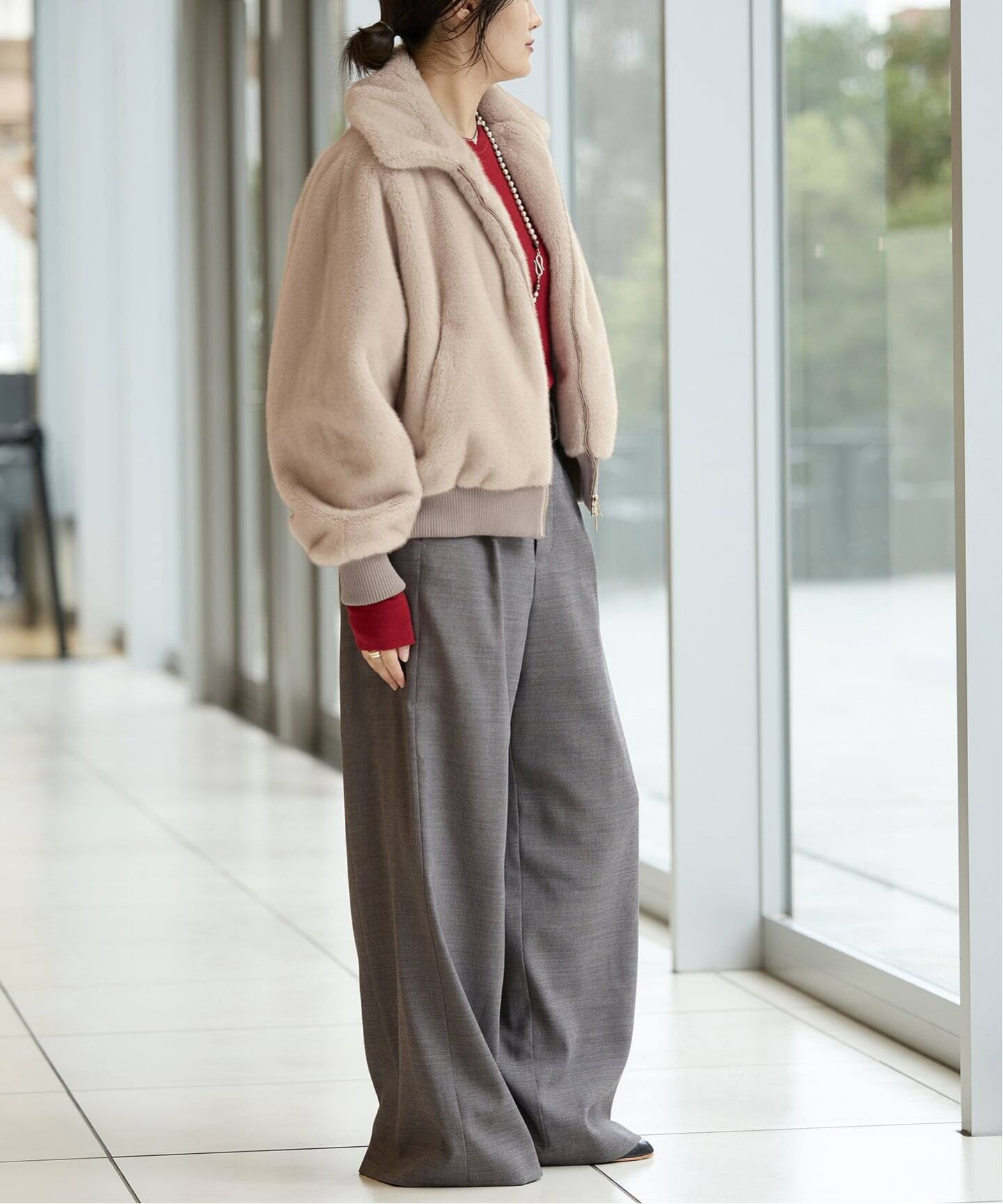 最終値下げ 今季 新品IENA LA BOUCLE ファーブルゾン ¥49500 IENA LA BOUCLE ecoファーブルゾン（その他ブルゾン／アウター）｜IENA