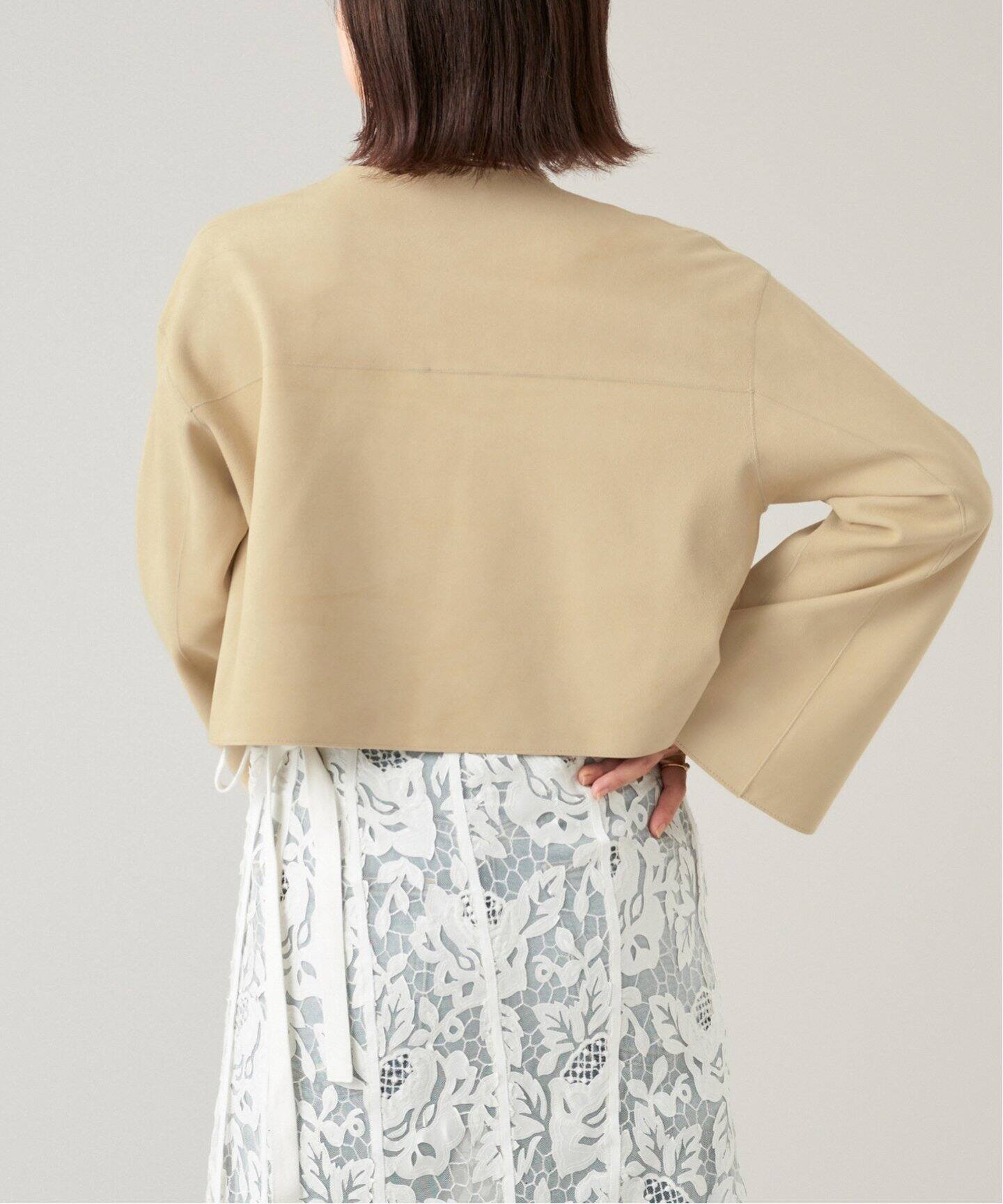 IENA LA BOUCLE スエードレザーショートスキッパー（その他