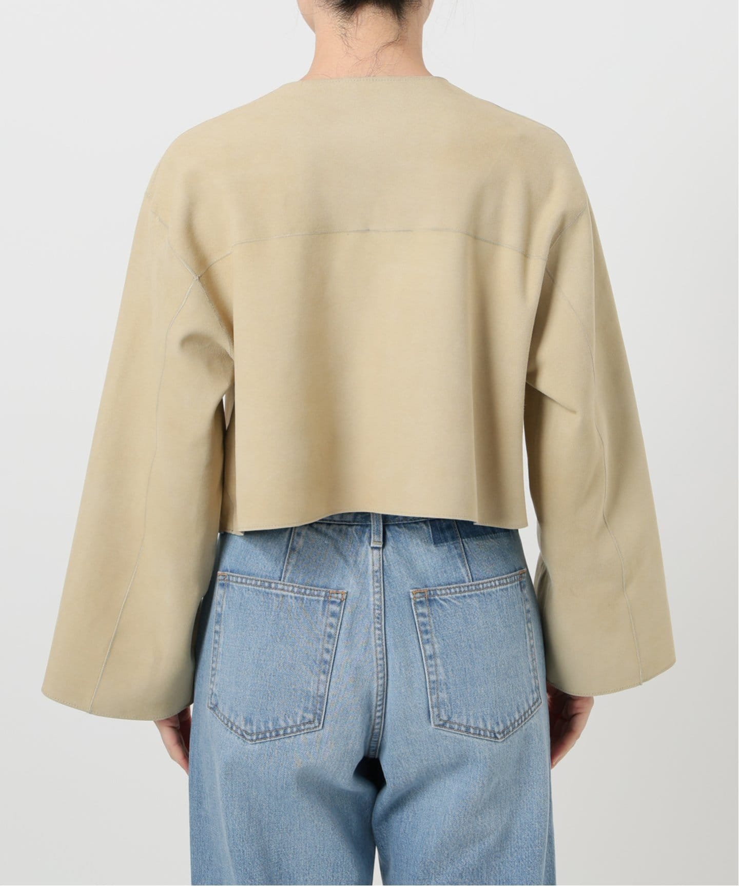 IENA LA BOUCLE スエードレザーショートスキッパー（その他ブルゾン