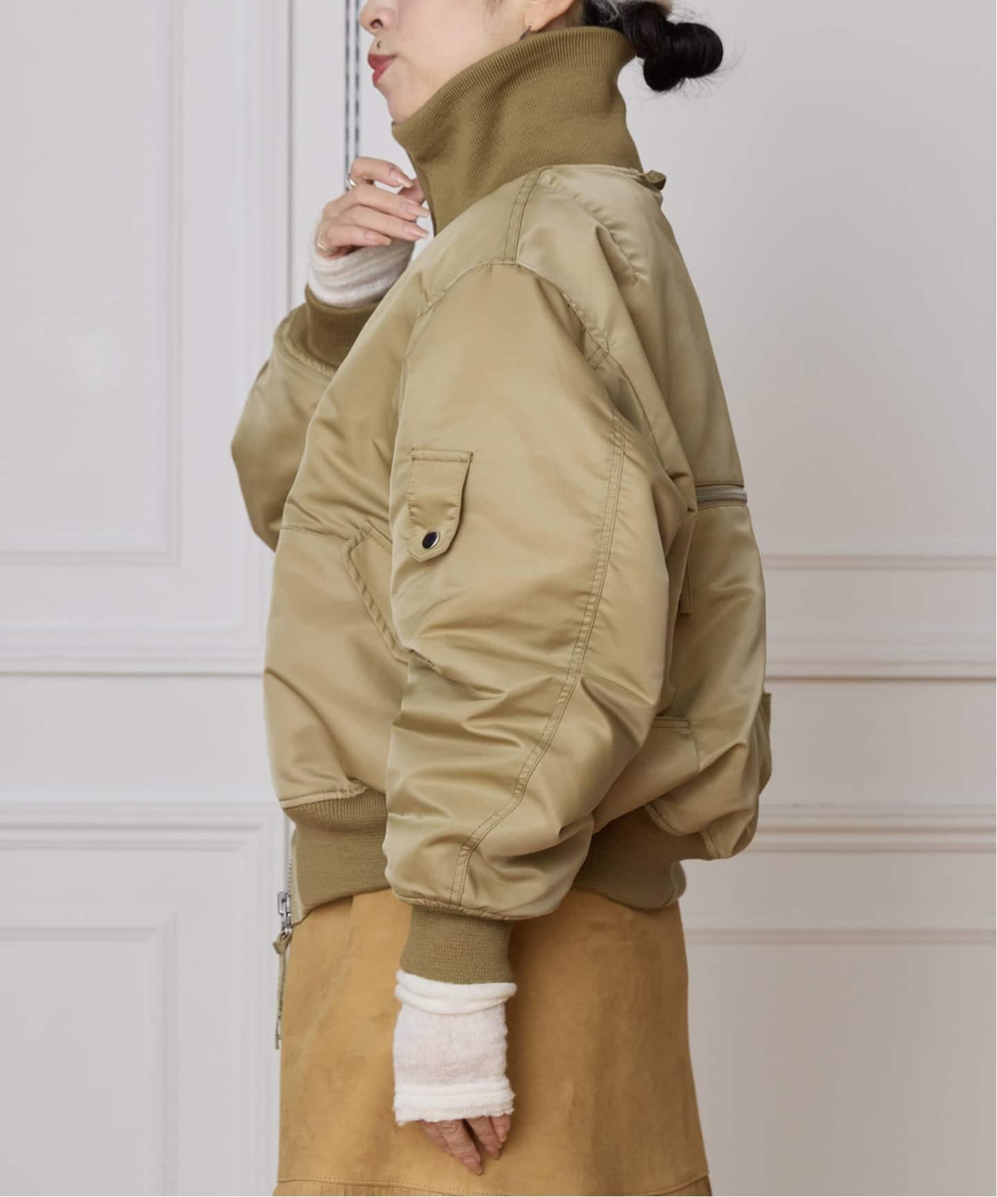 JUN MIKAMI　ジュンミカミ　ミリタリージャケット【新品未使用品】値下げ レディース】フライトJK | JUN MIKAMI(ジュンミカミ) / アウター