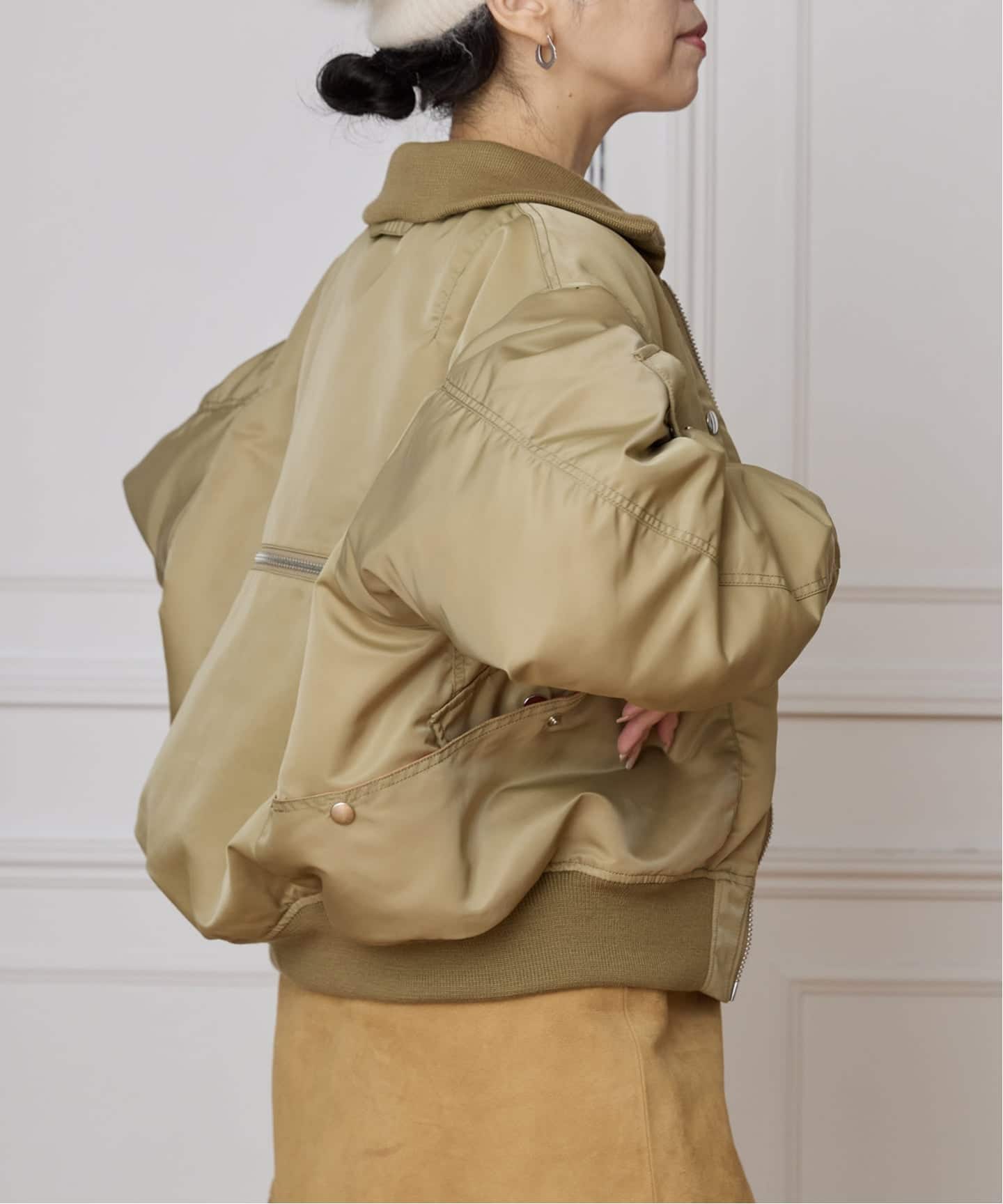 ★美品★ japoness MA-1 フライトジャケット m.u PREコラボ ジャケット ジャンパー フライトジャケット ミリタリーアウター