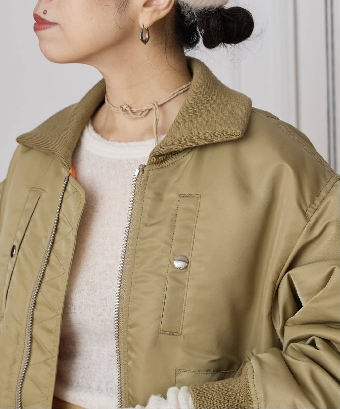 JUN MIKAMI　ジュンミカミ　ミリタリージャケット【新品未使用品】値下げ JUN MIKAMI/ジュンミカミ フライトジャケット 25AW-8-J（MA-1）｜IENA