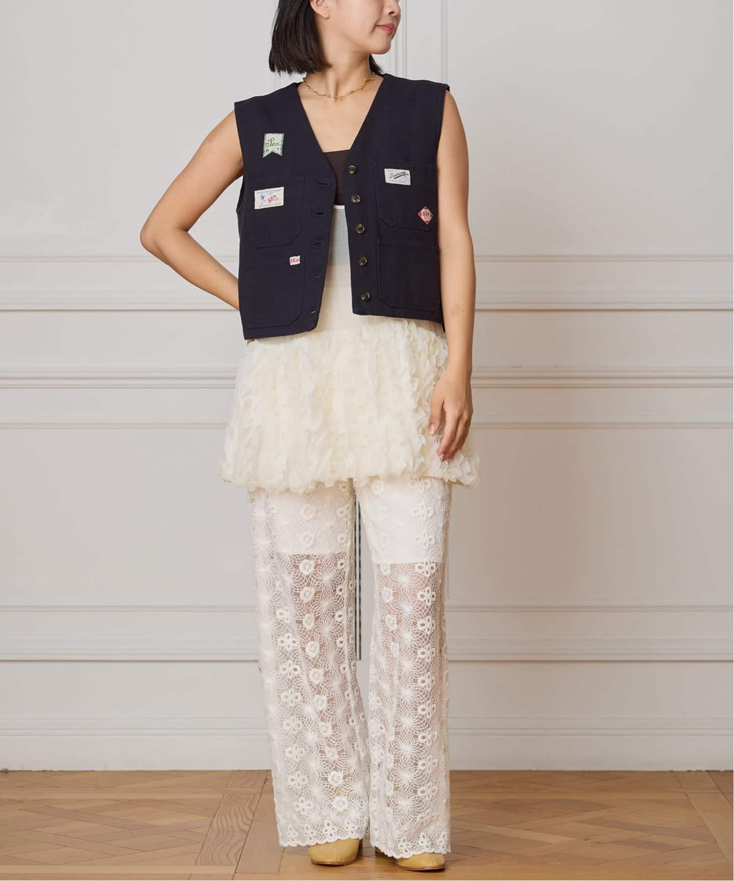 SEA NEW YORK/シー ニューヨーク CAROLYN WORKWEAR VEST PF25