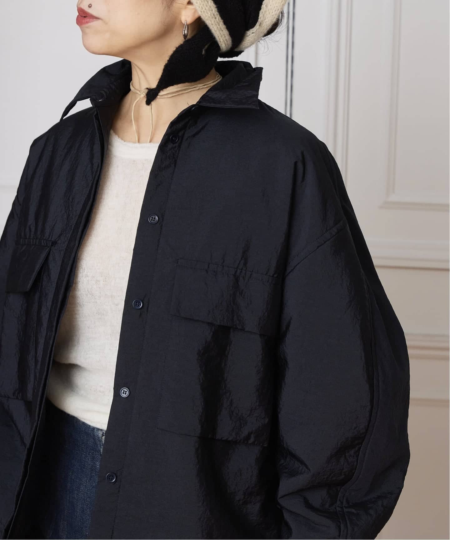 CHRISTIAN WIJNANTS/クリスチャンワイナンツ PADDED NYLON SHIRT CHRISTIAN WIJNANTS/クリスチャンワイナンツ PADDED NYLON SHIRT