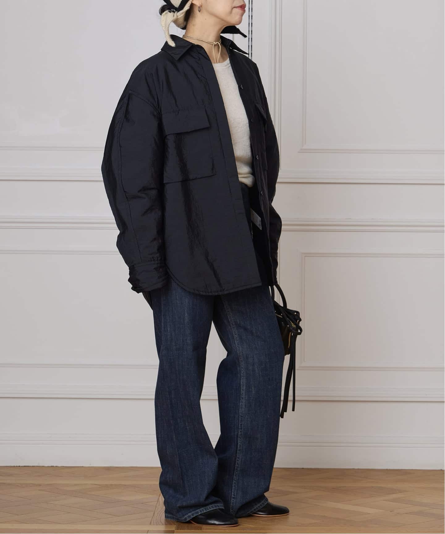 CHRISTIAN WIJNANTS/クリスチャンワイナンツ PADDED NYLON SHIRT