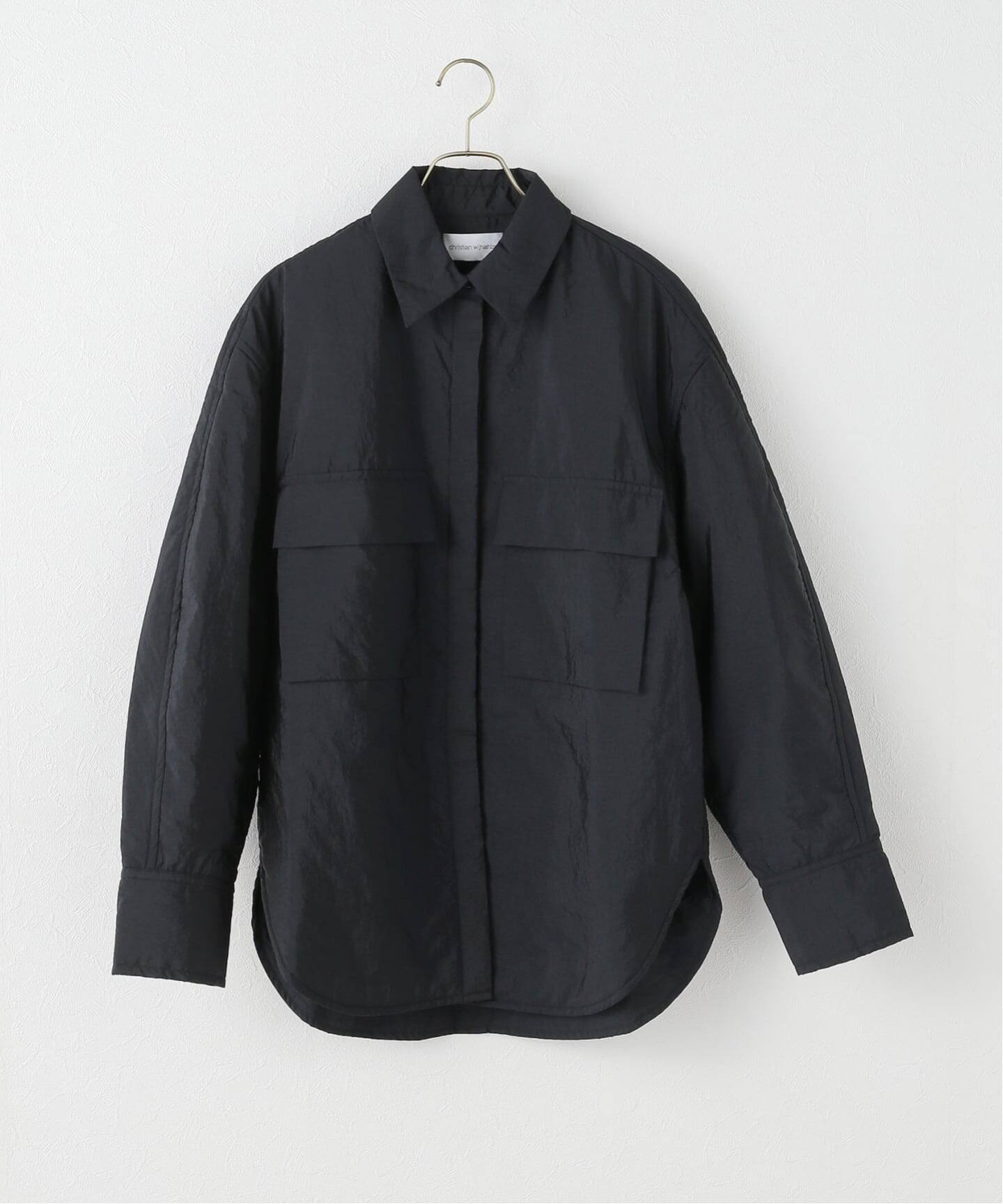 クリスチャンワイナンツ christian wijnants ブルゾン　ブラック CHRISTIAN WIJNANTS/クリスチャンワイナンツ PADDED NYLON SHIRT