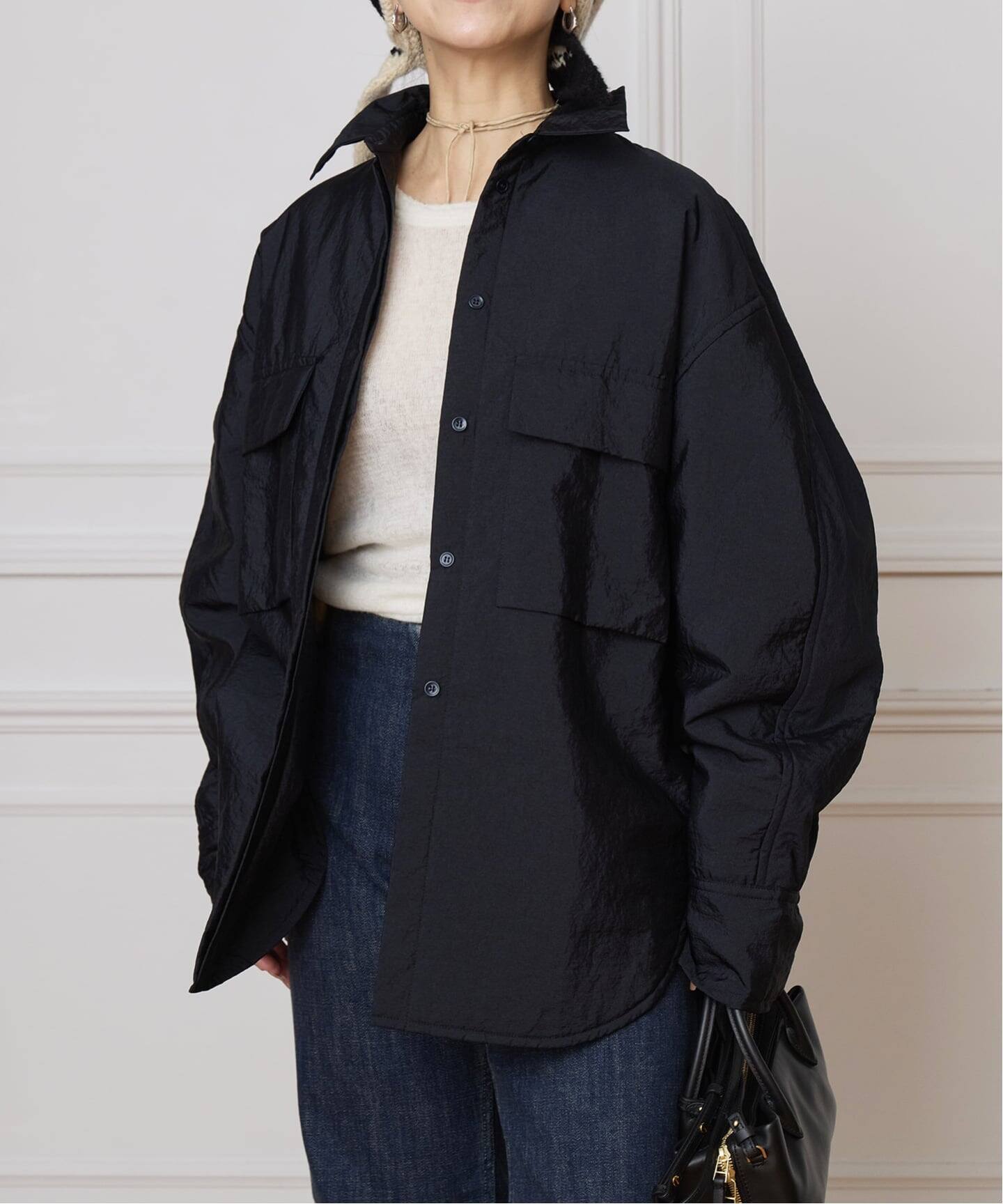 CHRISTIAN WIJNANTS/クリスチャンワイナンツ PADDED NYLON SHIRT 