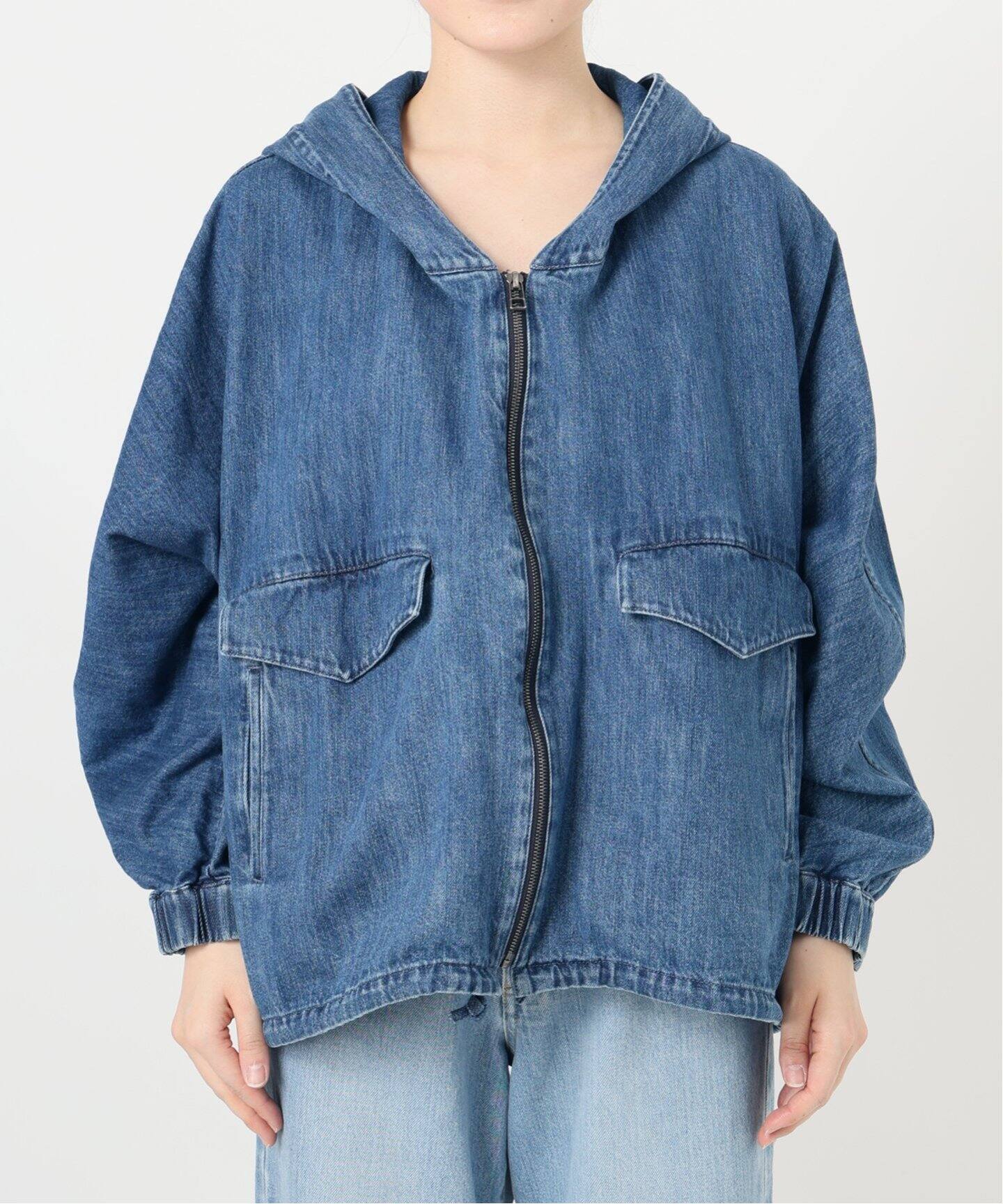 追加》VACHEMENT/ヴァシュモン 9ozSOFT DENIM フードブルゾン VK-07B 