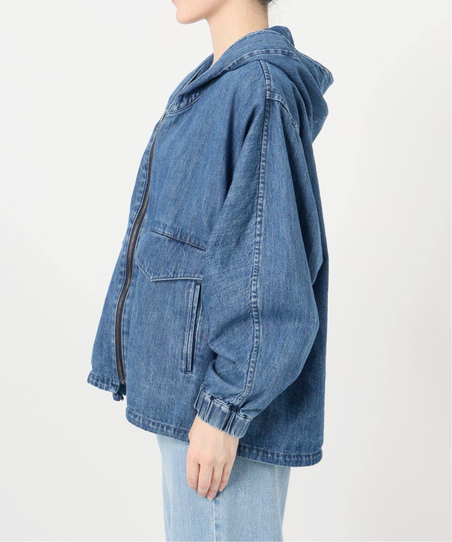 追加》VACHEMENT/ヴァシュモン 9ozSOFT DENIM フードブルゾン VK-07B 