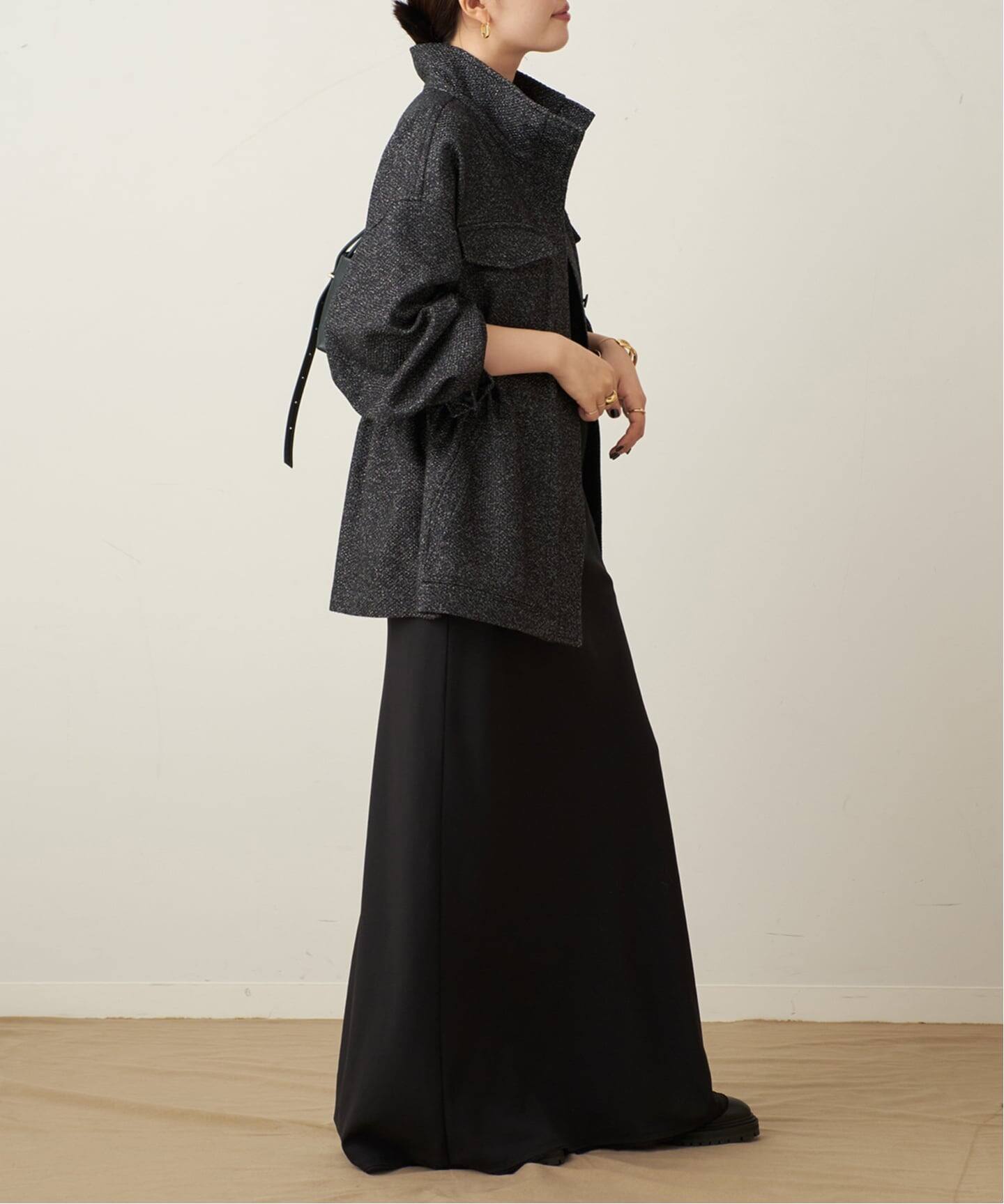 Tweed stand ブルゾン（その他ブルゾン／アウター）｜Plage