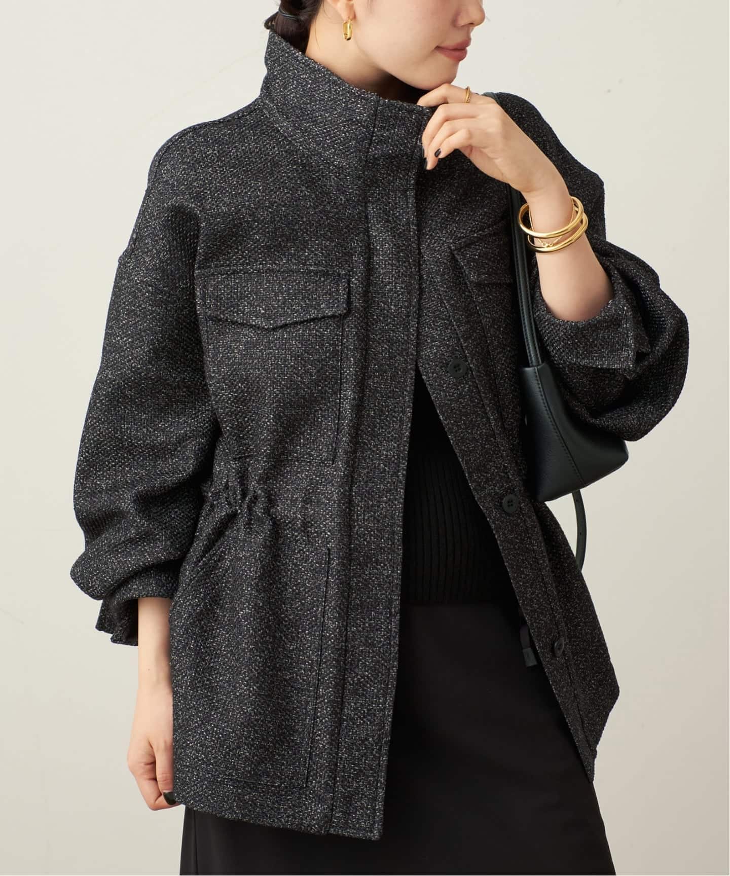 Plage テントブルゾン 38 黒 Plage テントブルゾン 38 黒 追加》テントブルゾン 2（Plage）｜ルミネ