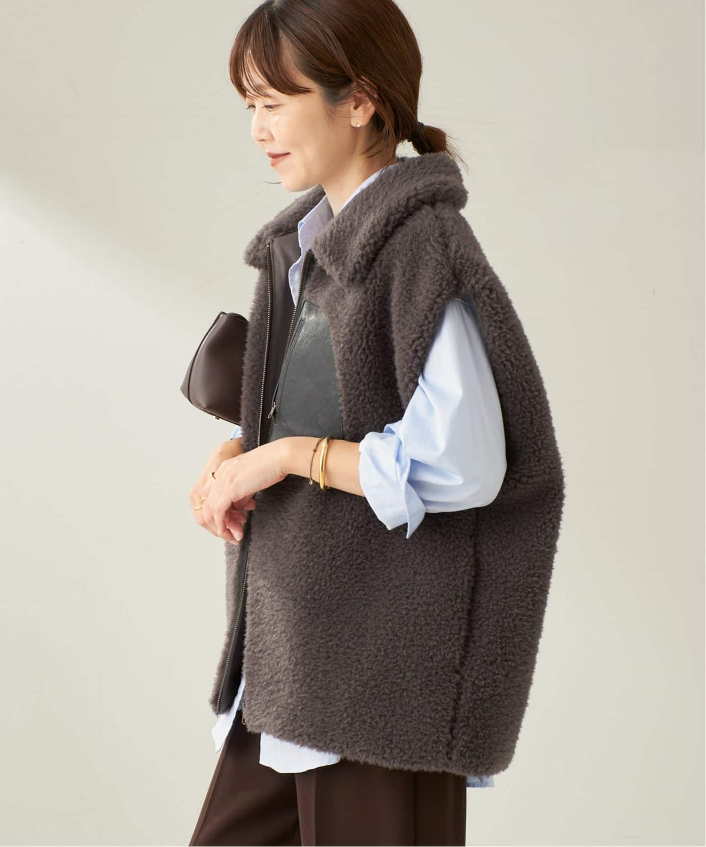 plage reversible boa ベスト lesTendre boa ベスト（ベスト）｜Plage