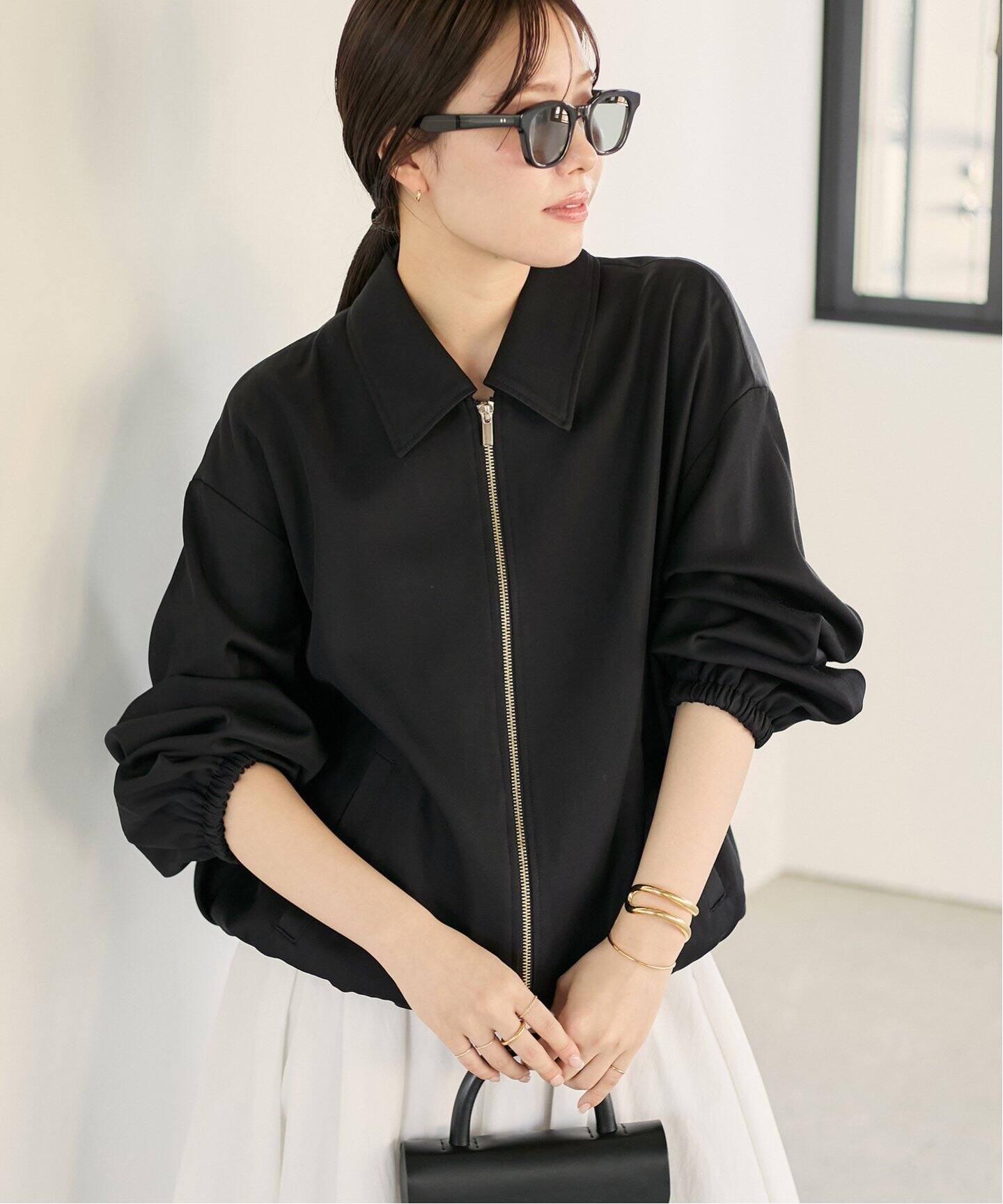 新品未使用Plageプラージュ ジップアップブルゾン plage（プラージュ） ジップアップブルゾン FREE ブラウン レディース